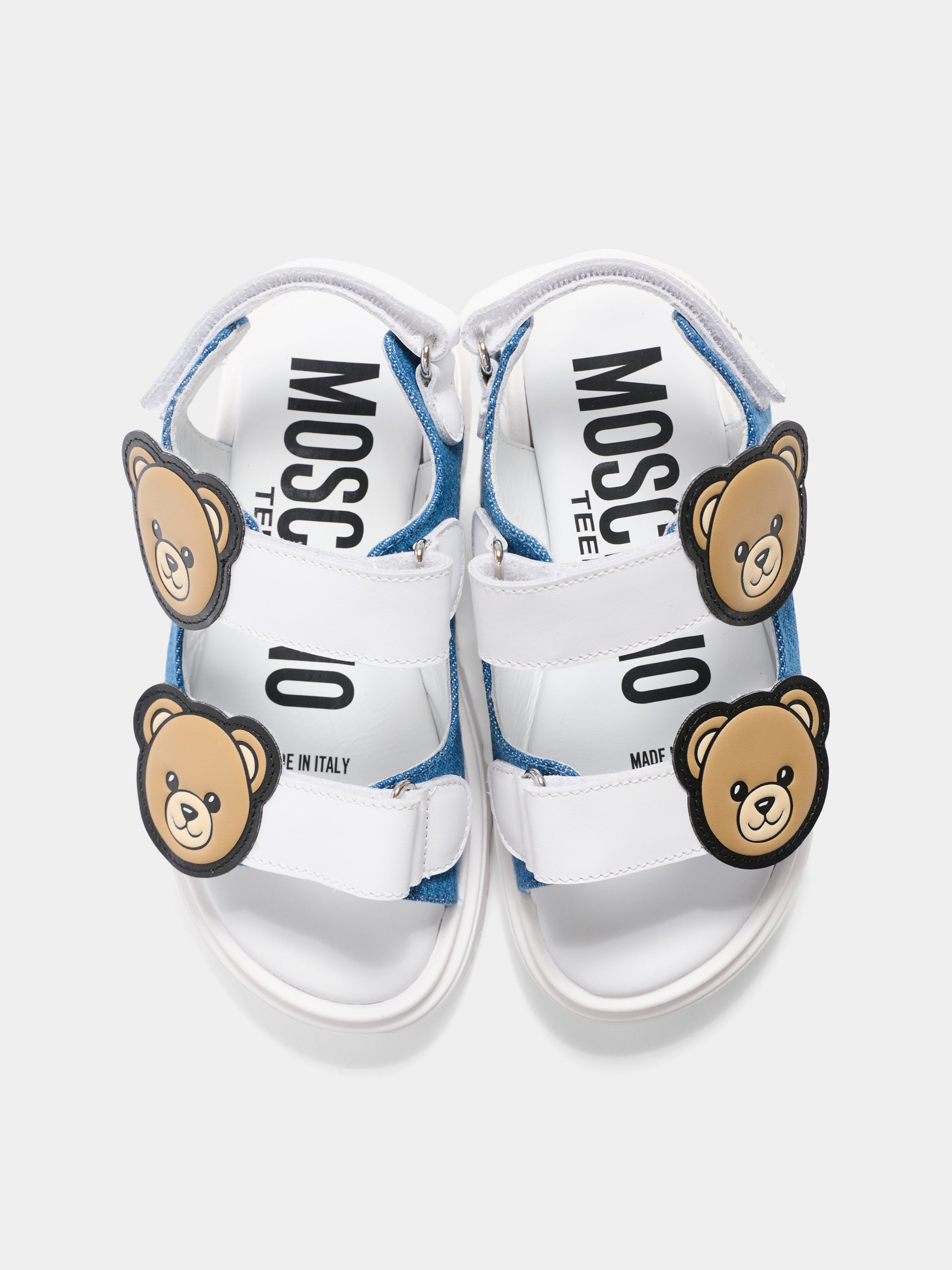 Sandali multicolor per bambini con teddy bear,Moschino Kids,83027 - VAR6
