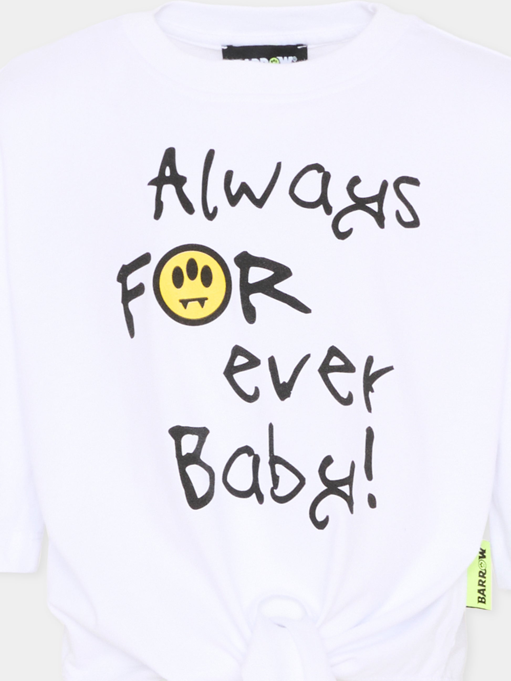 T-Shirt bianca per bambina con Teddy Bear,Barrow,S6BKJGTH140 002
