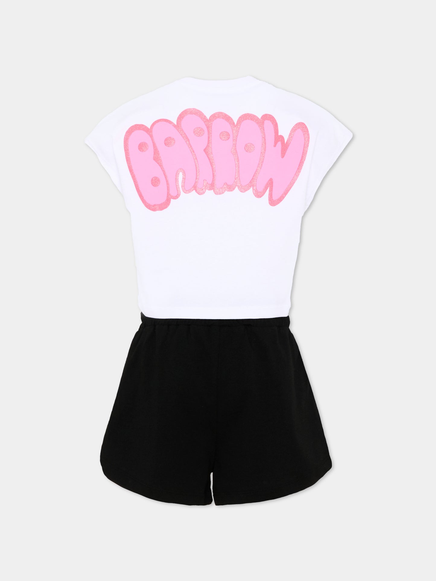 Completo sportivo multicolor per bambina con logo,Barrow,S6BKJGTR029 002/13