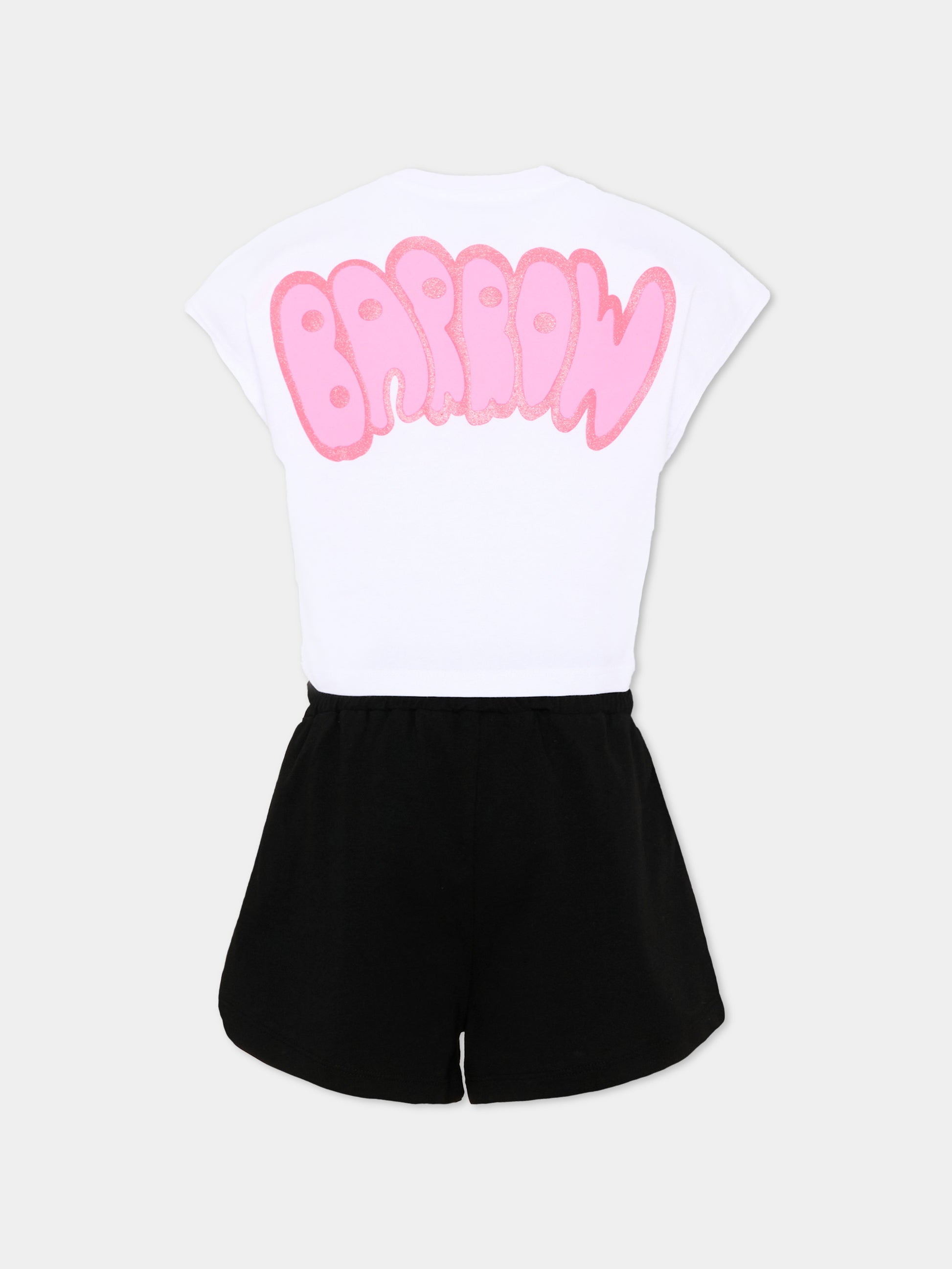 Completo sportivo multicolor per bambina con logo,Barrow,S6BKJGTR029 002/13