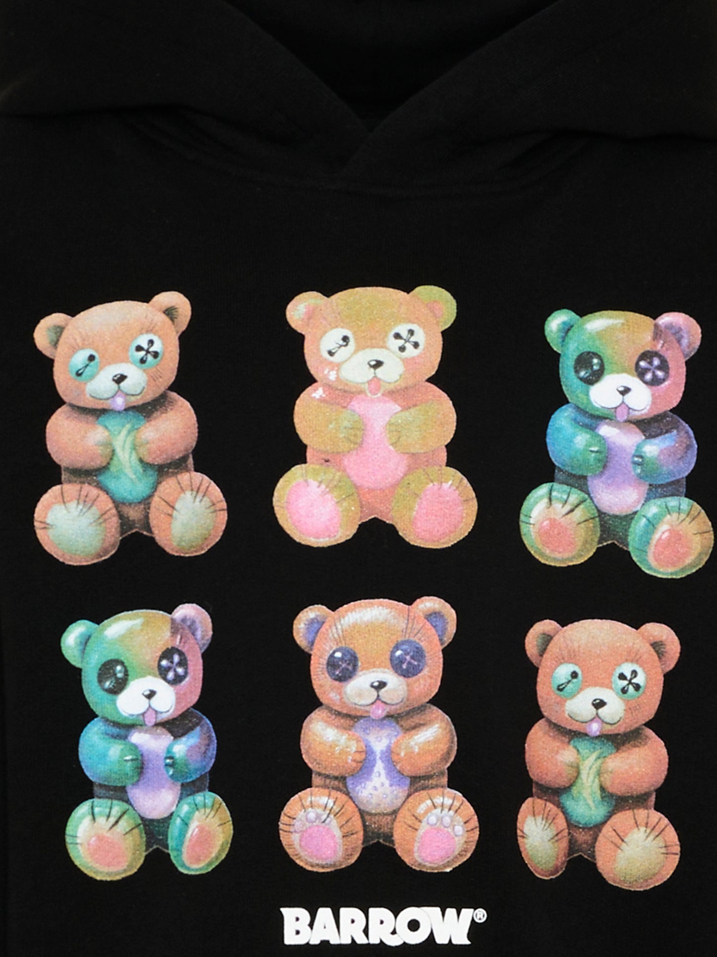 Felpa nera Barrow per bambini con orsetti,Barrow,S6BKJUHS080 110