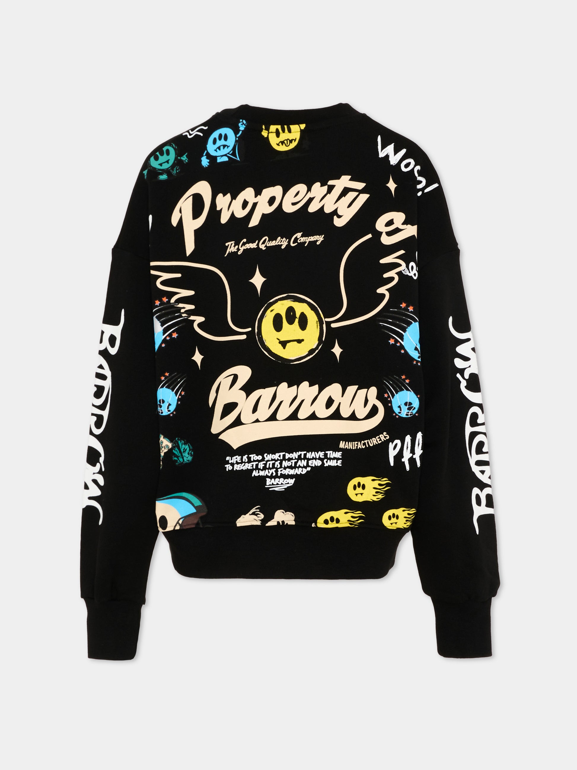 Felpa nera Barrow per bambini stampa orsetto,Barrow,S6BKJUSW078 110