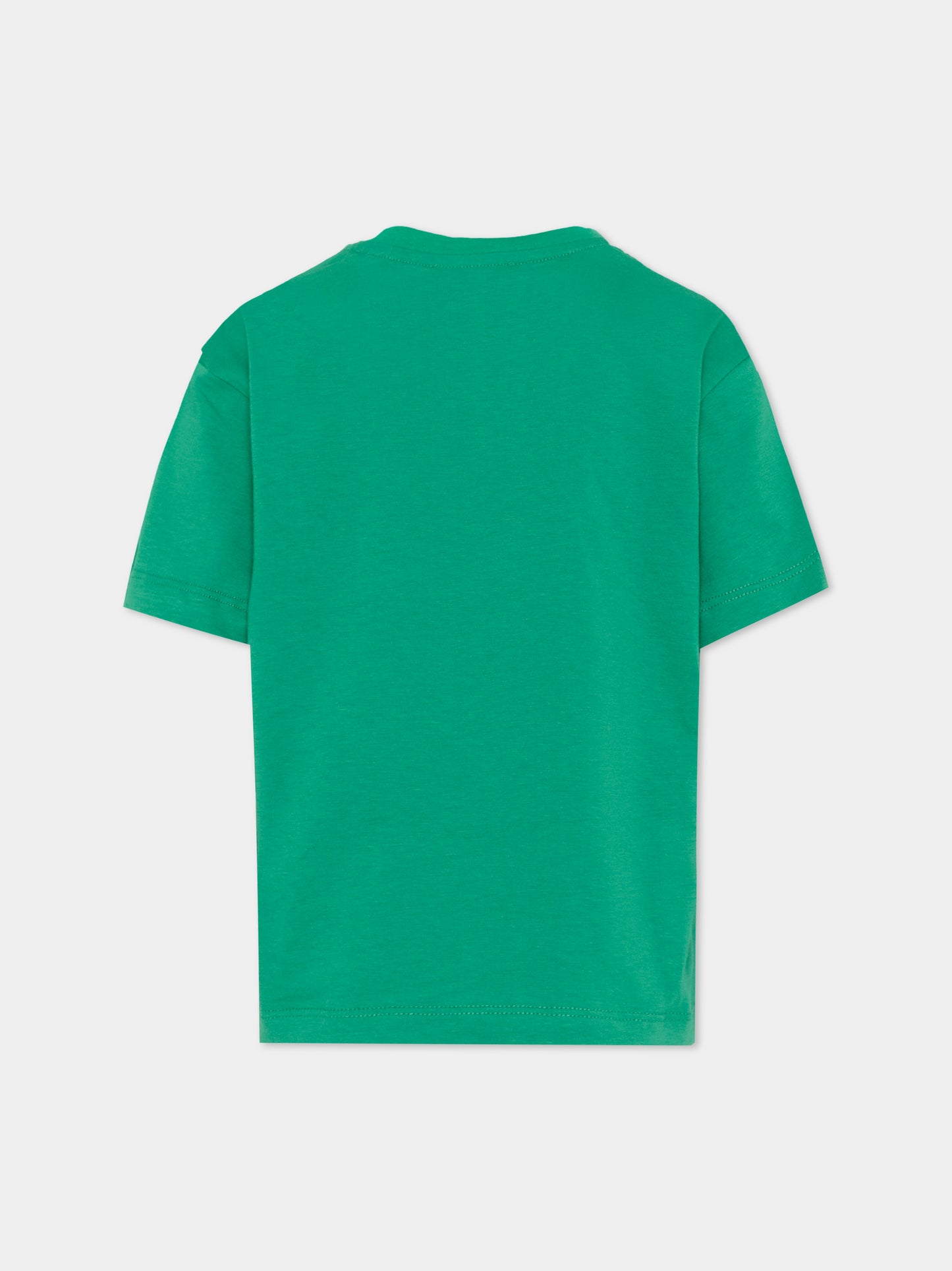 T-Shirt verde per bambini con orsetti,Barrow,S6BKJUTH093 080