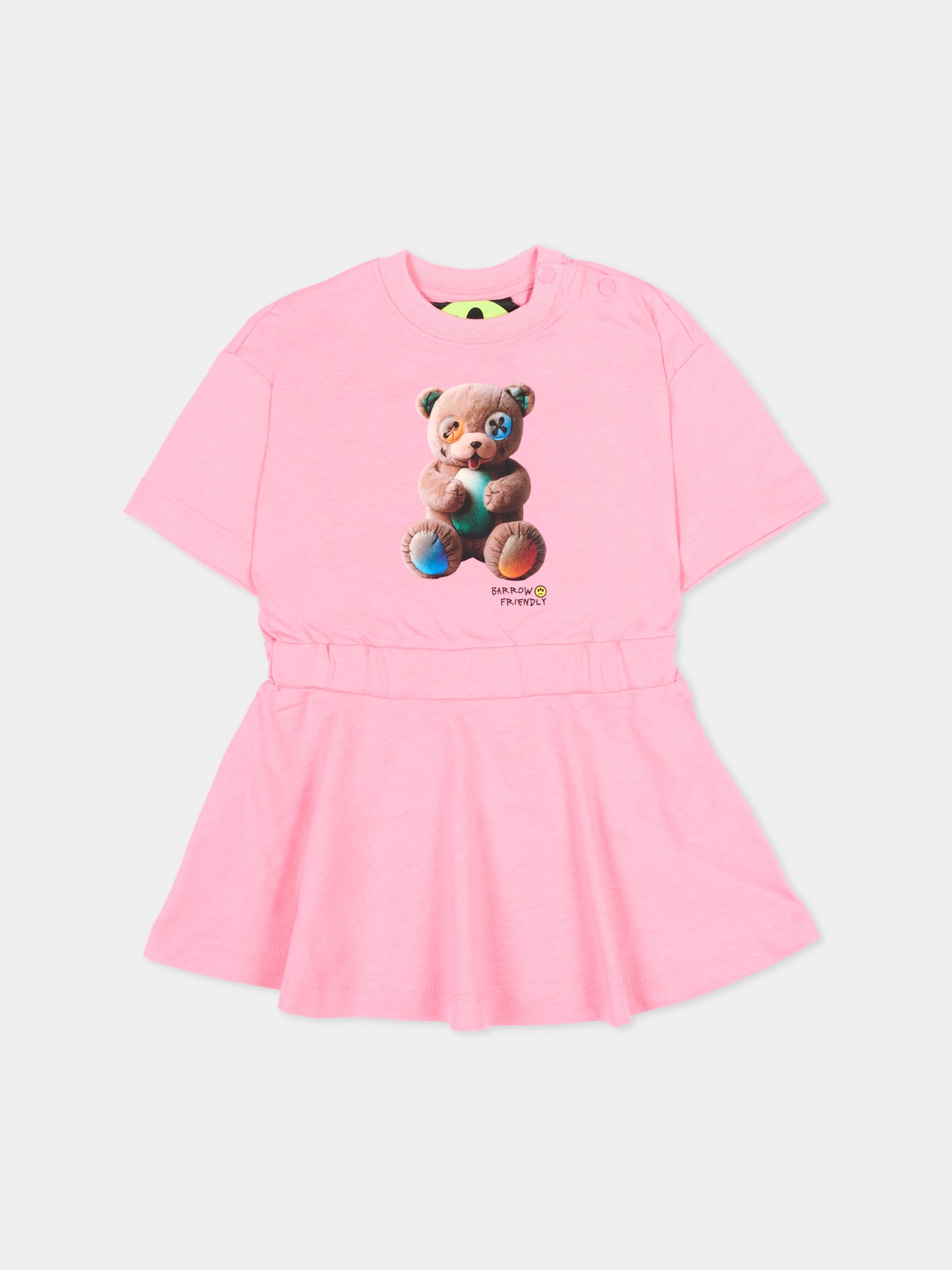 Vestito rosa per neonata con Teddy Bear,Barrow,S6BKNGDR206 BW311