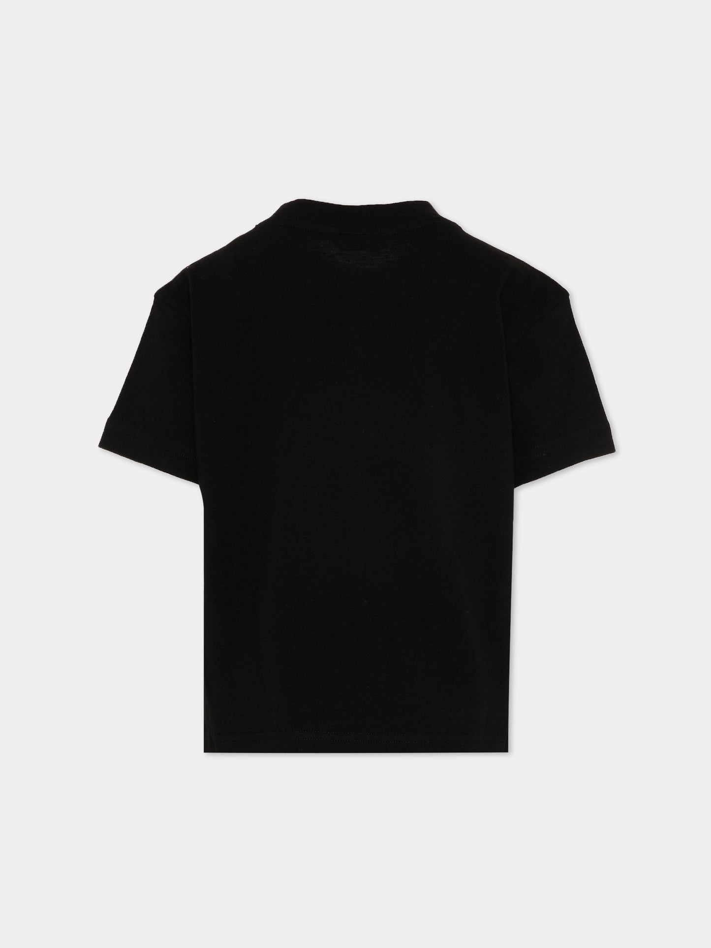 T-Shirt nera per bambino con Teddy Bear,Palm Angels,PBAA003S26JER005 110