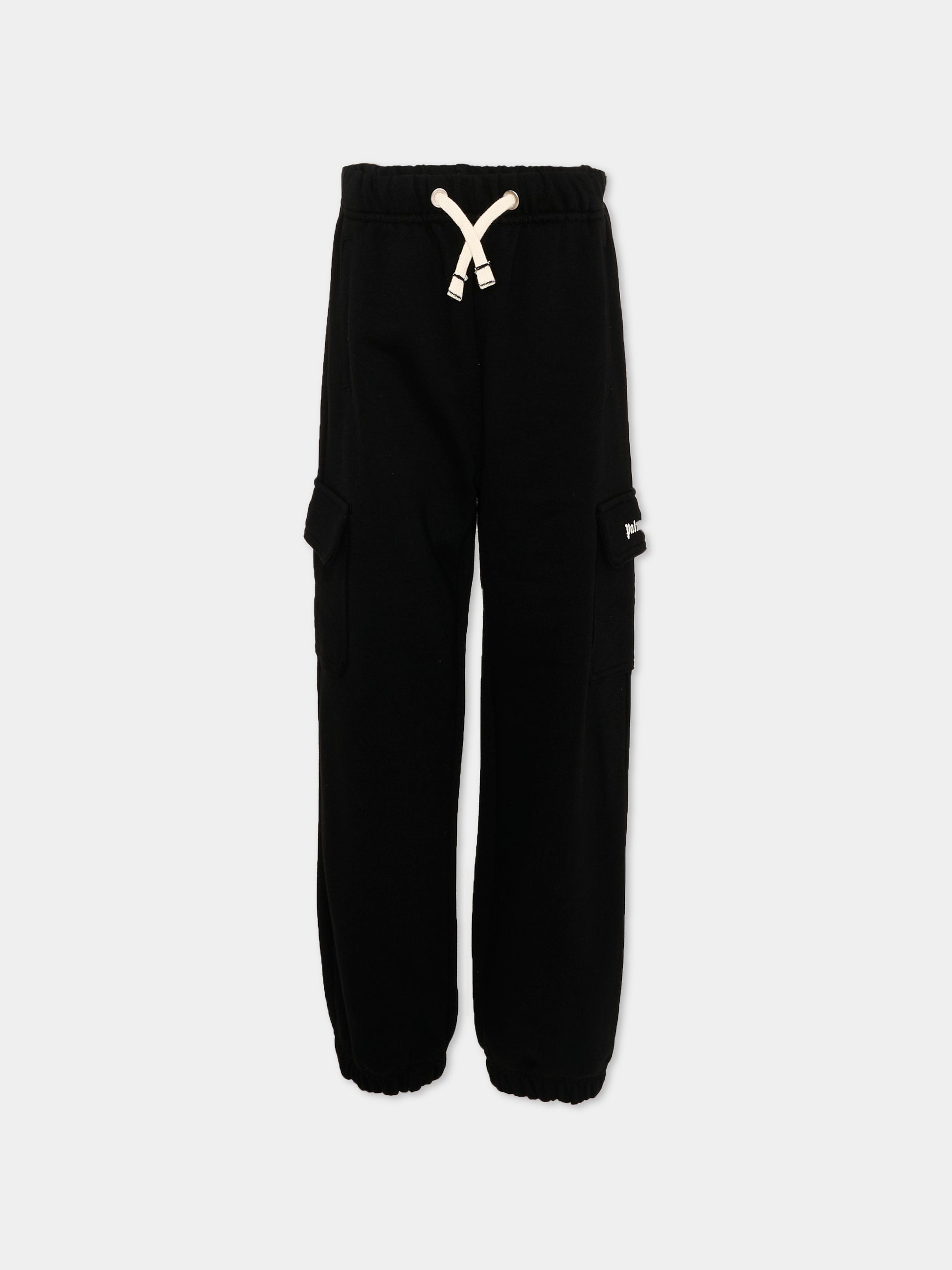 Pantaloni sportivi neri cargo,Palm Angels,PBCH016S26FLE001 110