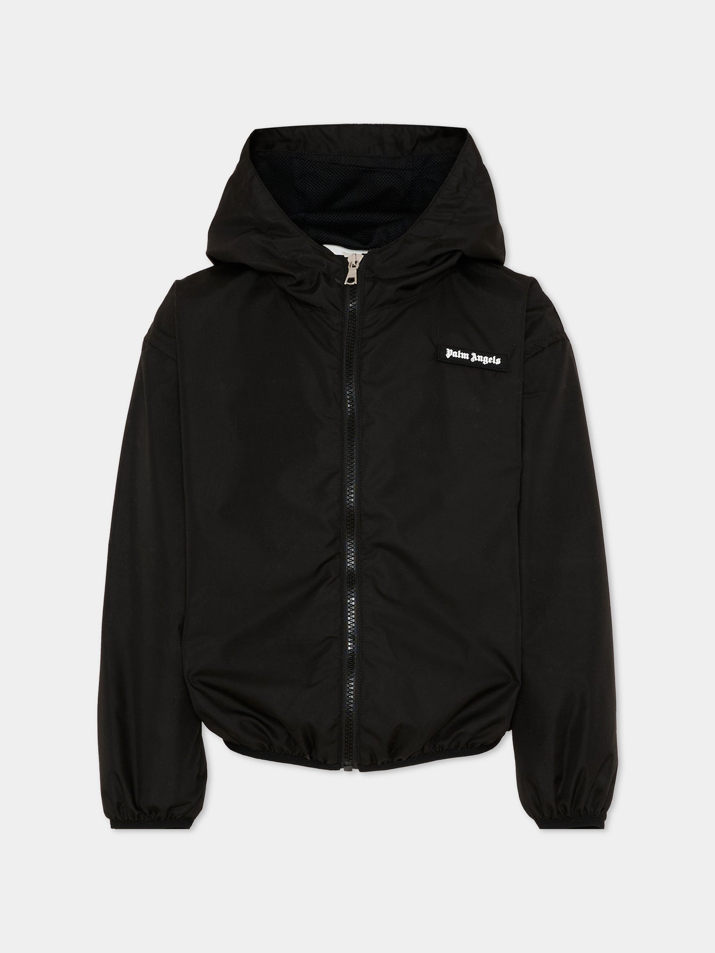 Giacche a vento nero per bambini con logo,Palm Angels,PBEB004S26FAB001 110