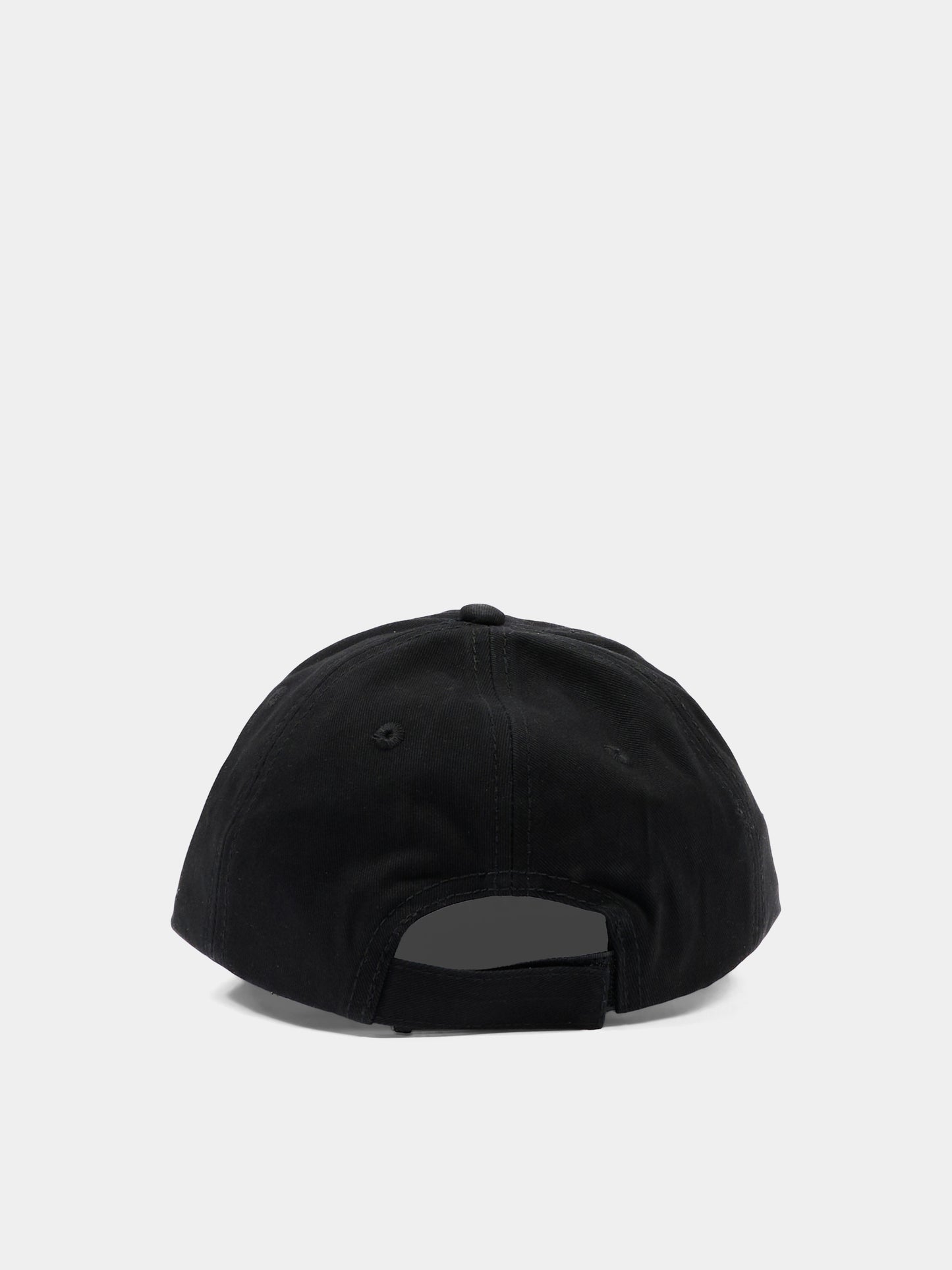 Cappello con visiera nero con logo,Palm Angels,PBLB002S26FAB003 110