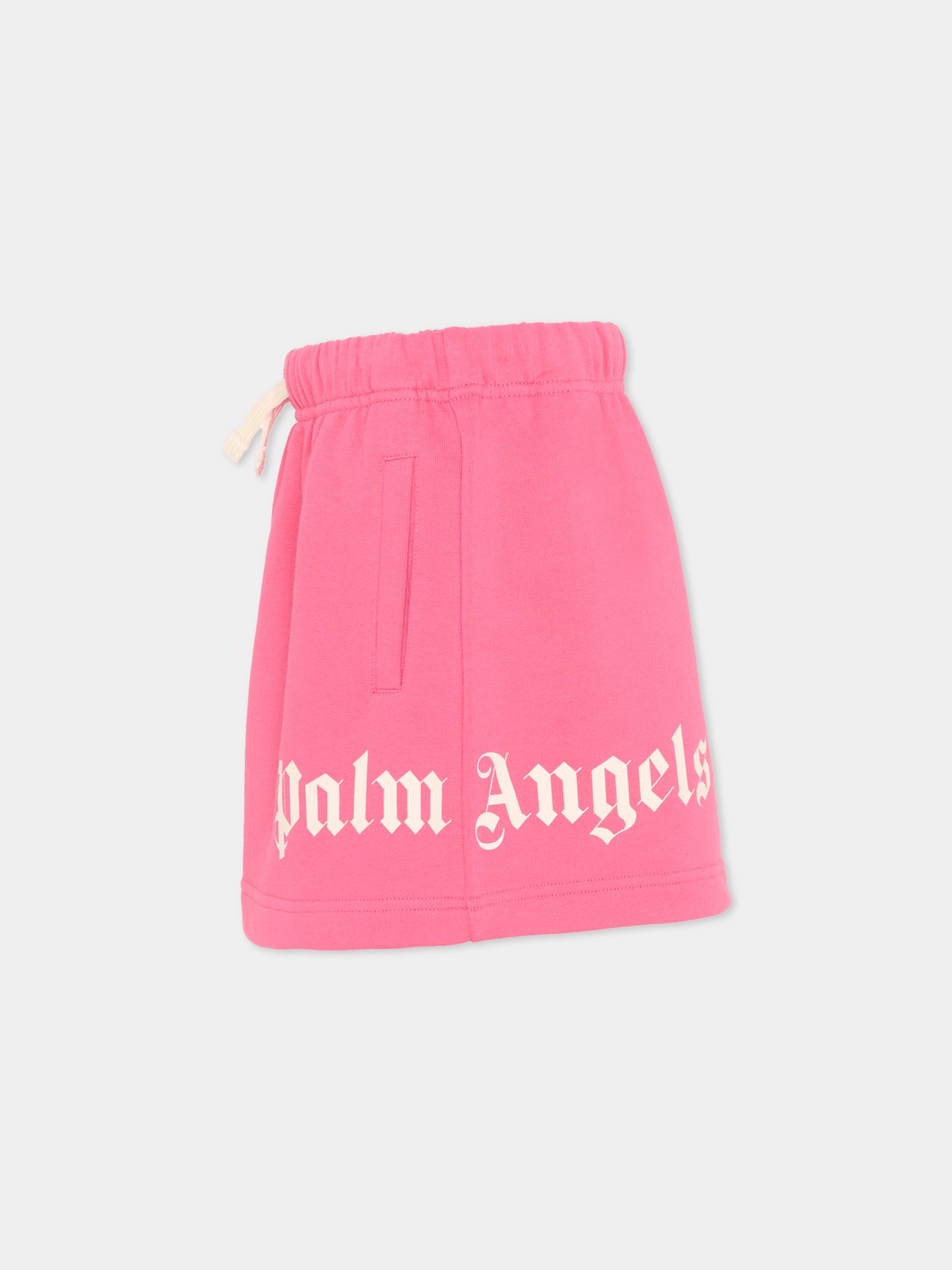 Gonna fucsia Palm Angels per bambina,Palm Angels,PGCK001S26FLE001 044