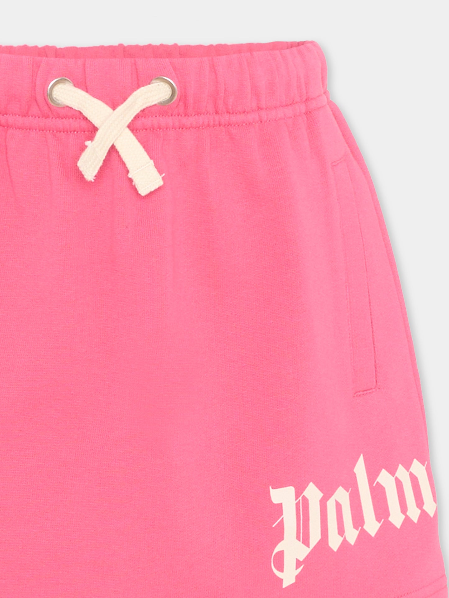 Gonna fucsia Palm Angels per bambina,Palm Angels,PGCK001S26FLE001 044