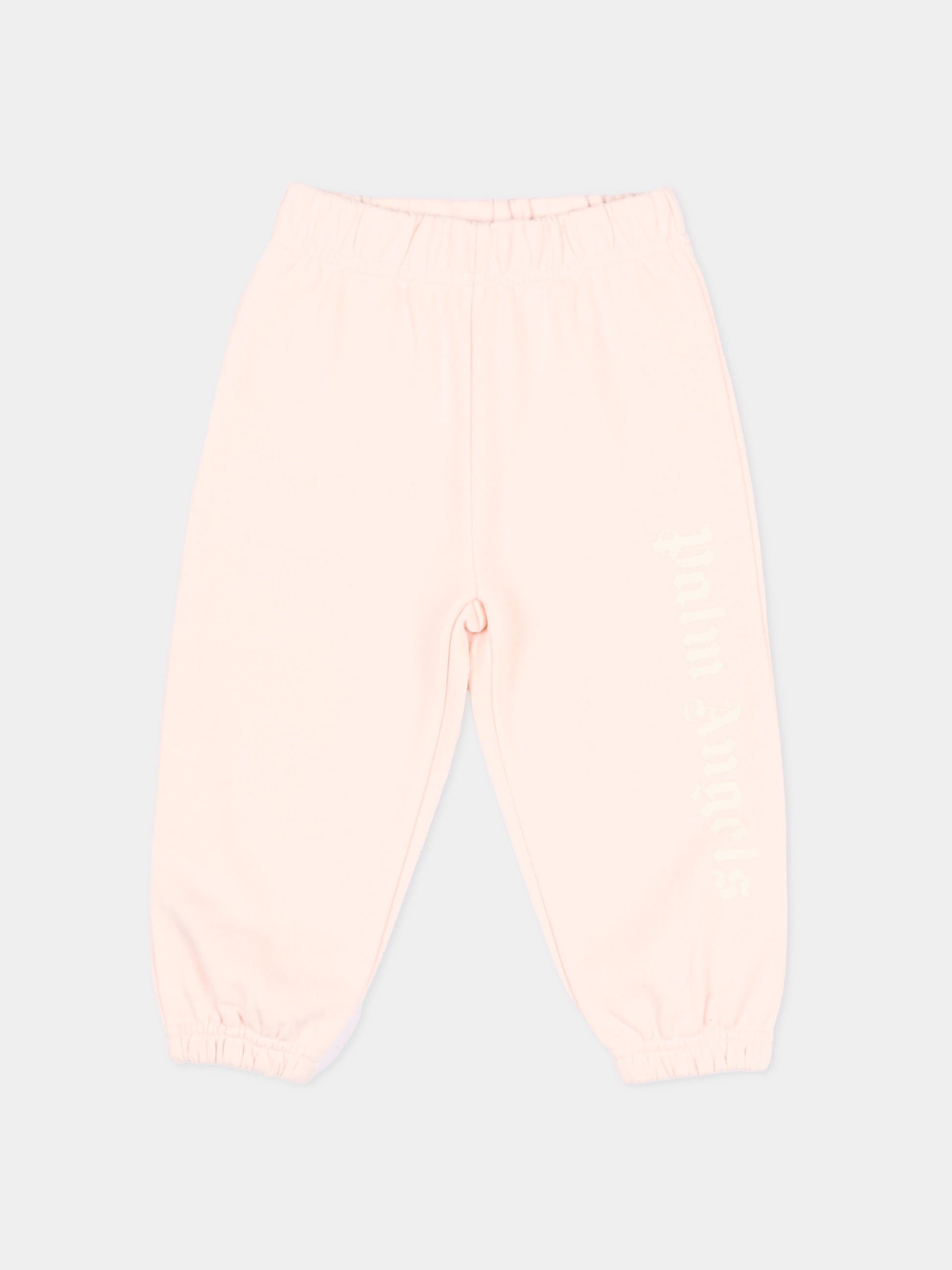 Pantaloni sportivi rosa per neonata con logo,Palm Angels,PGXD002S26FLE001 042
