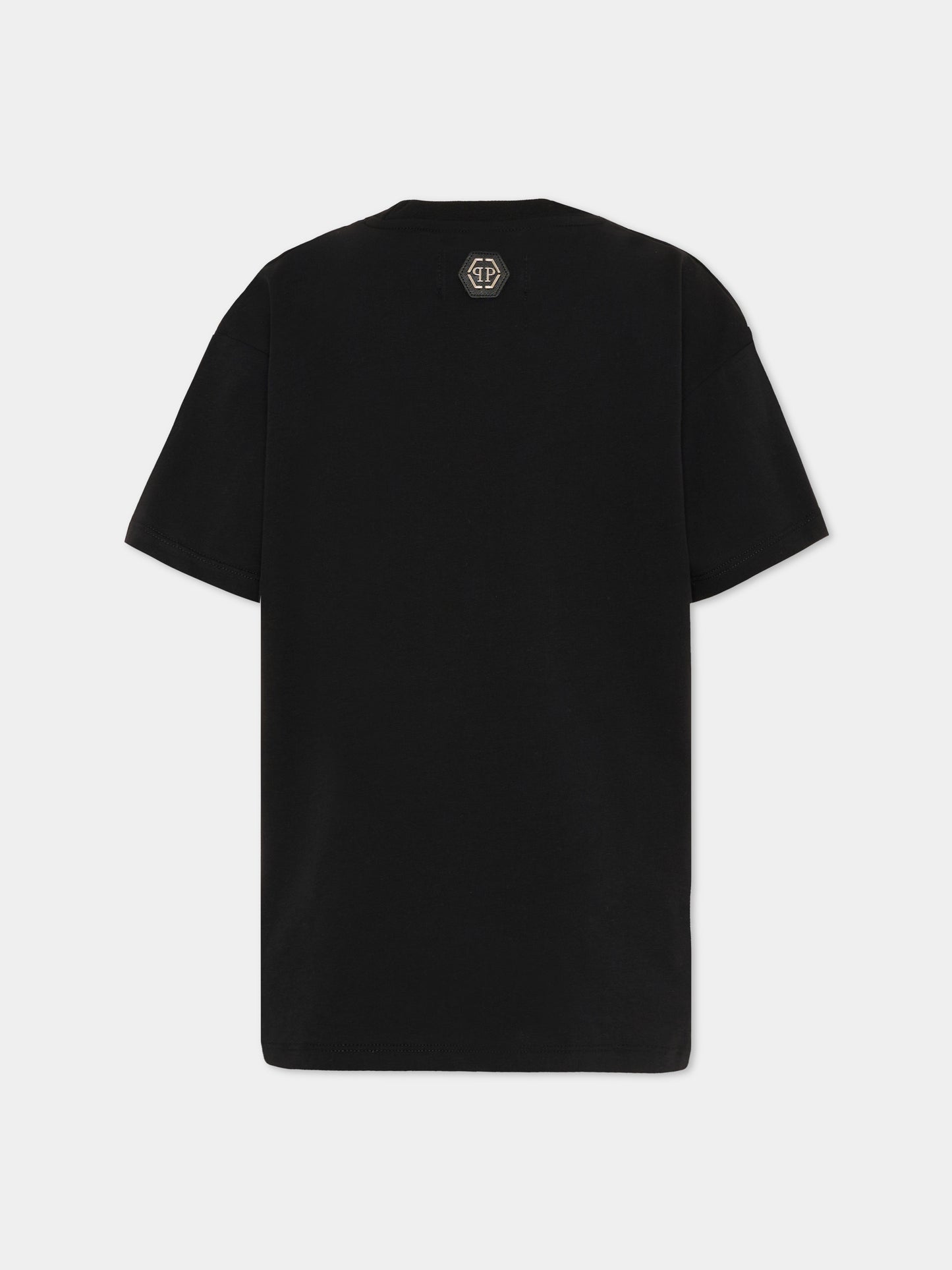 Vestito nero per bambina con logo,Philipp Plein Junior,S6PHJGDR115 110