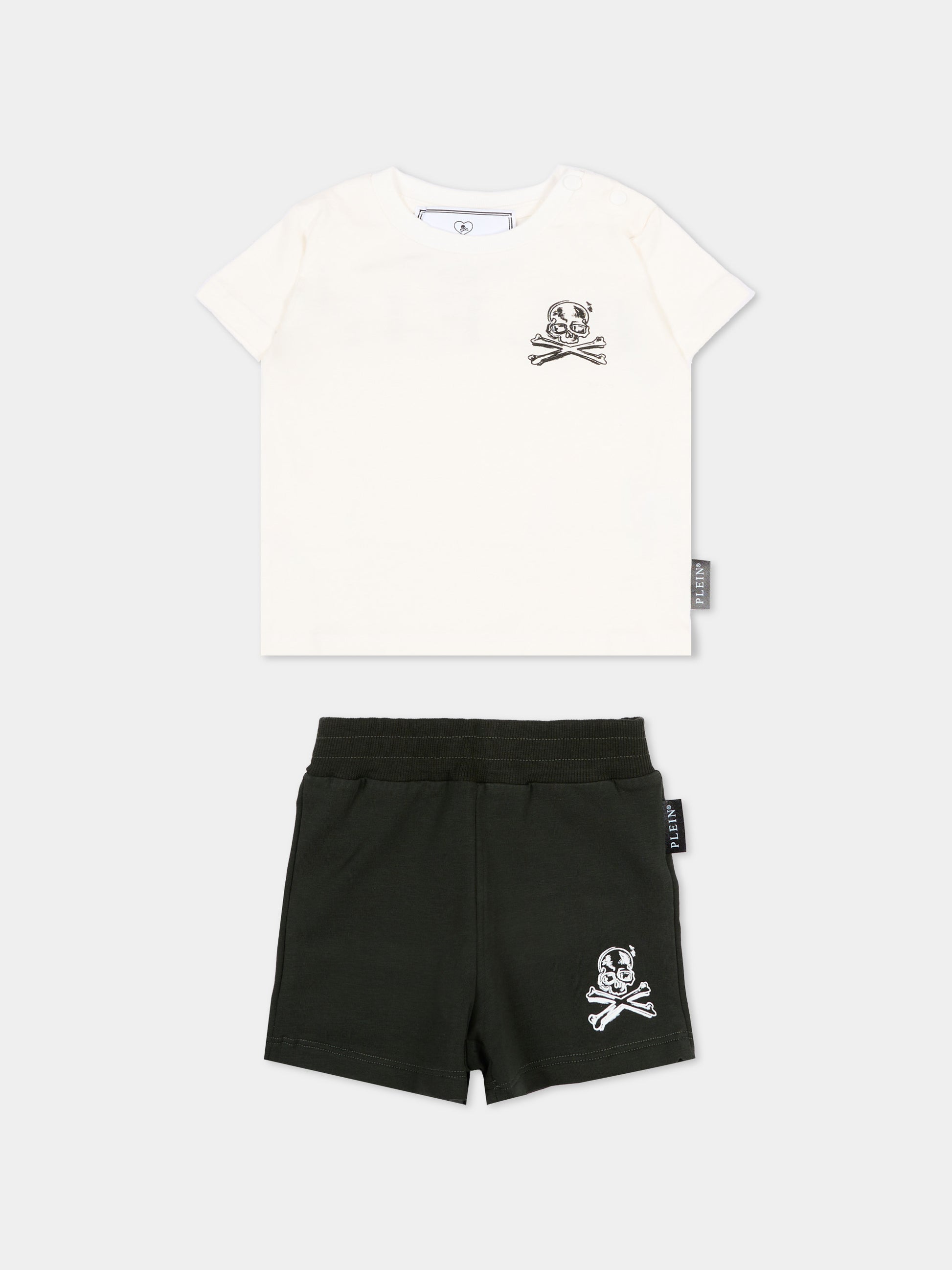 Completo sportivo multicolor per neonato con logo,Philipp Plein Junior,S6PHNBTS135 002/39