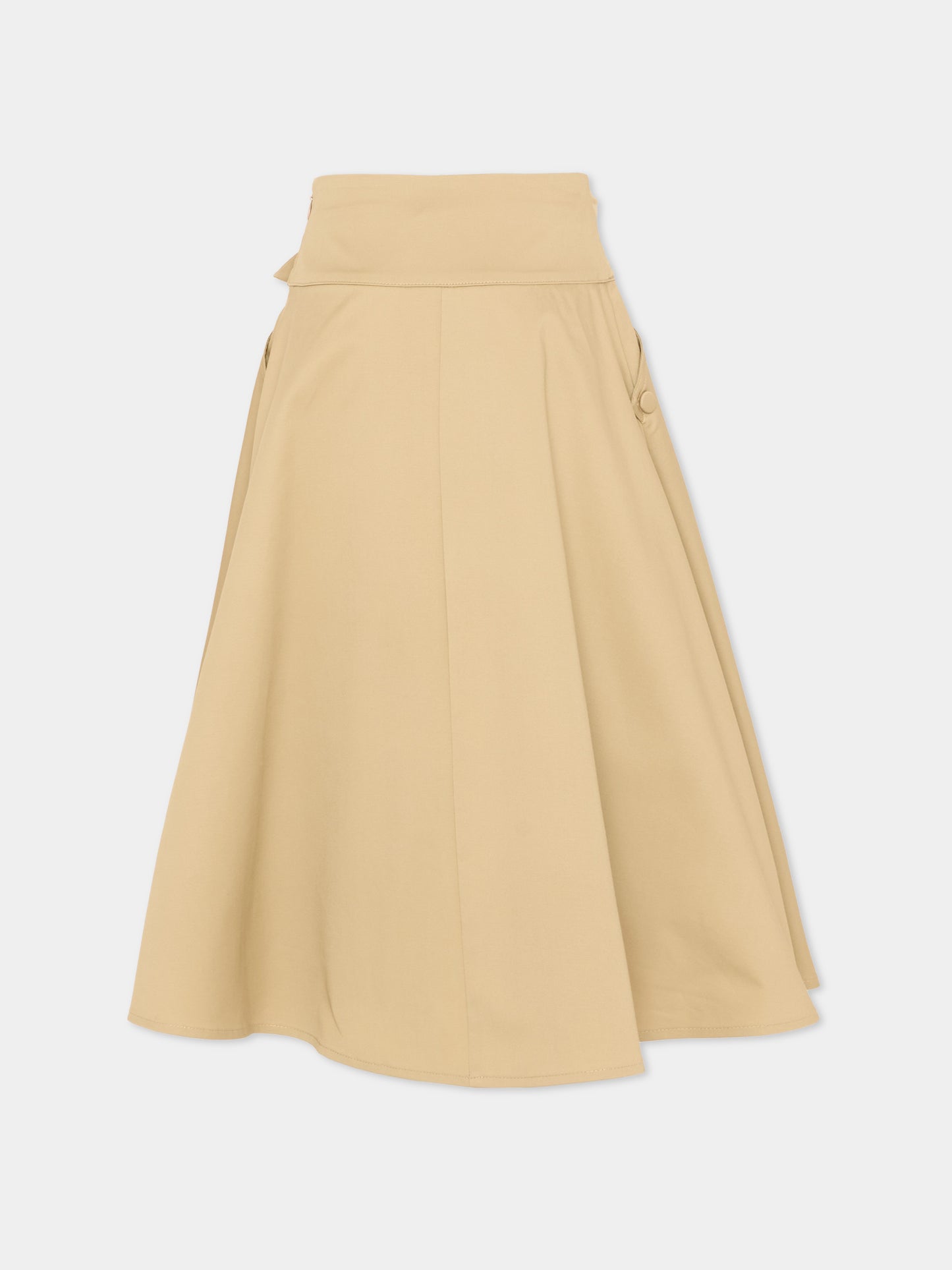 Gonna beige per bambina,Msgm Kids,S6MSJGSK131 015