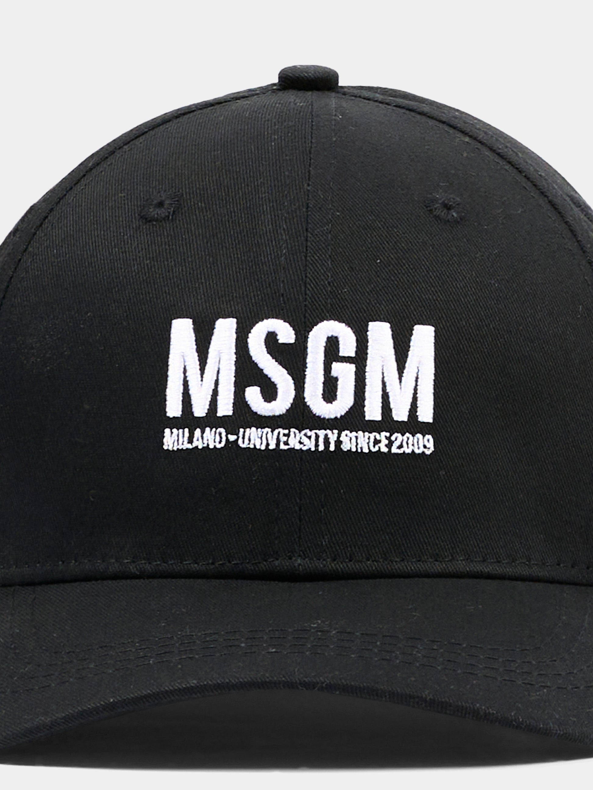 Cappello nero per bambini con logo,Msgm Kids,S6MSJUBC019 110