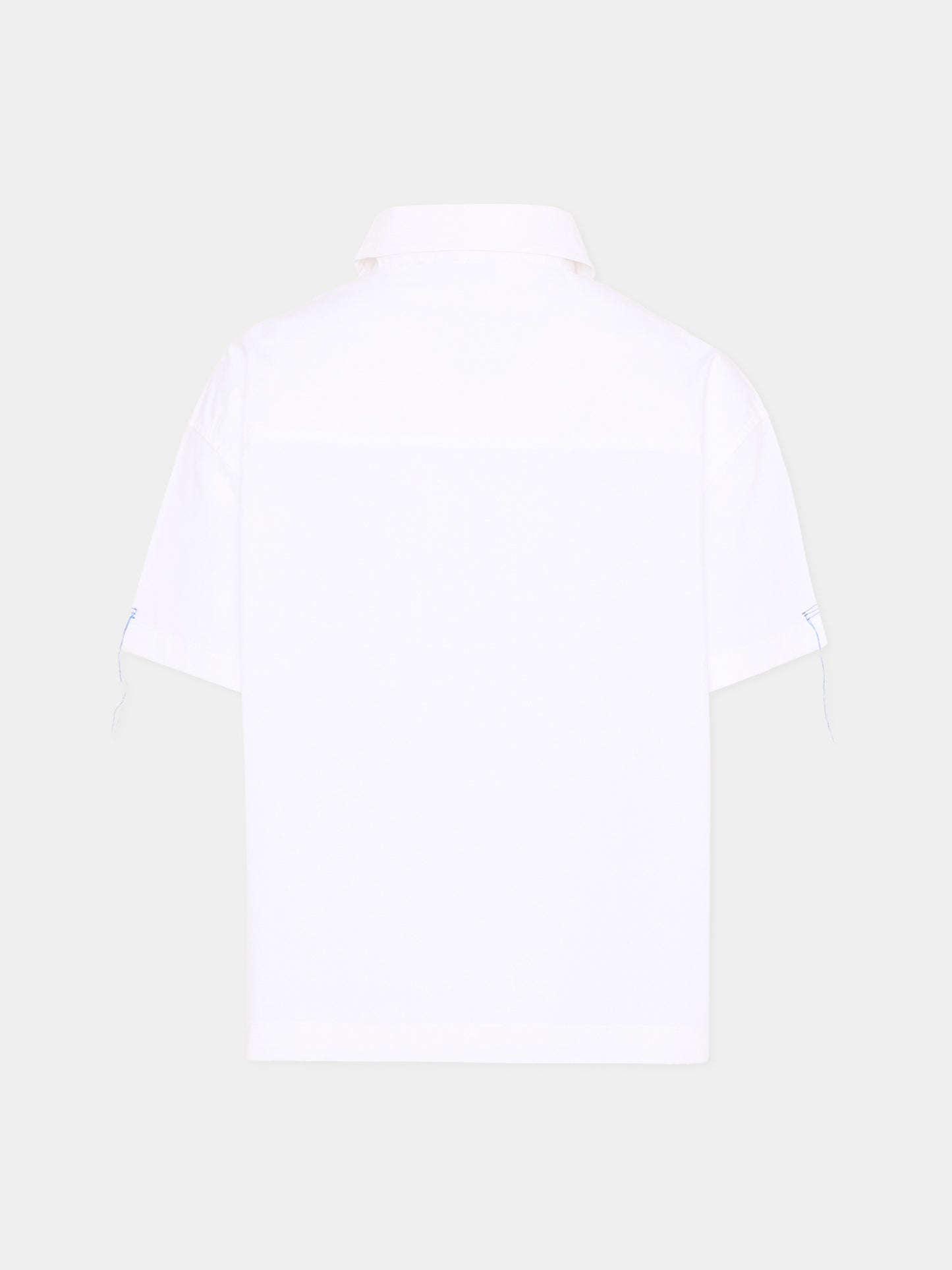 Camicia bianca per bambino con logo,Msgm Kids,S6MSJUSI141 001