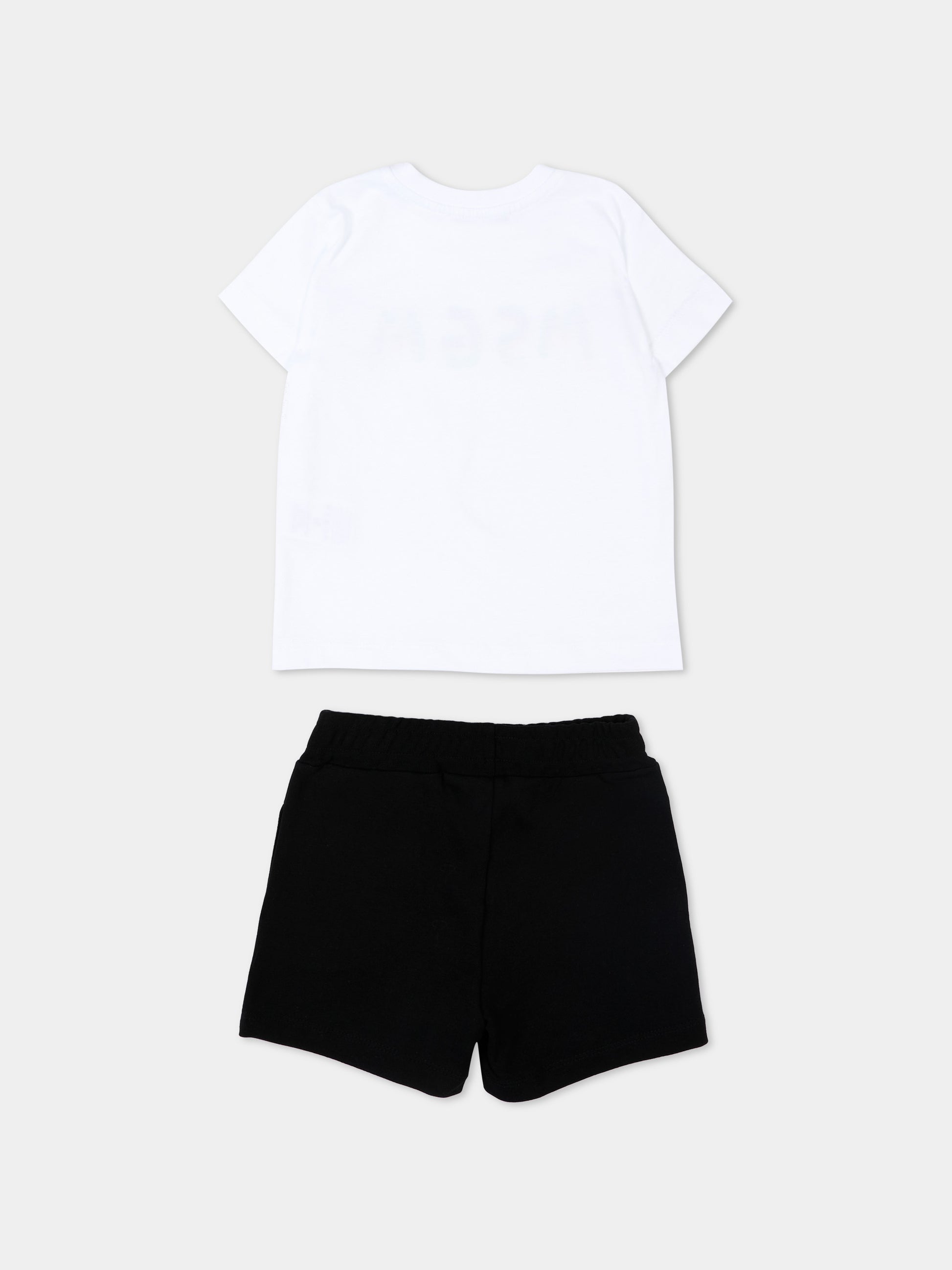 Completo sportivo multicolor per neonati con logo,Msgm Kids,S6MSUNTR263 001/01