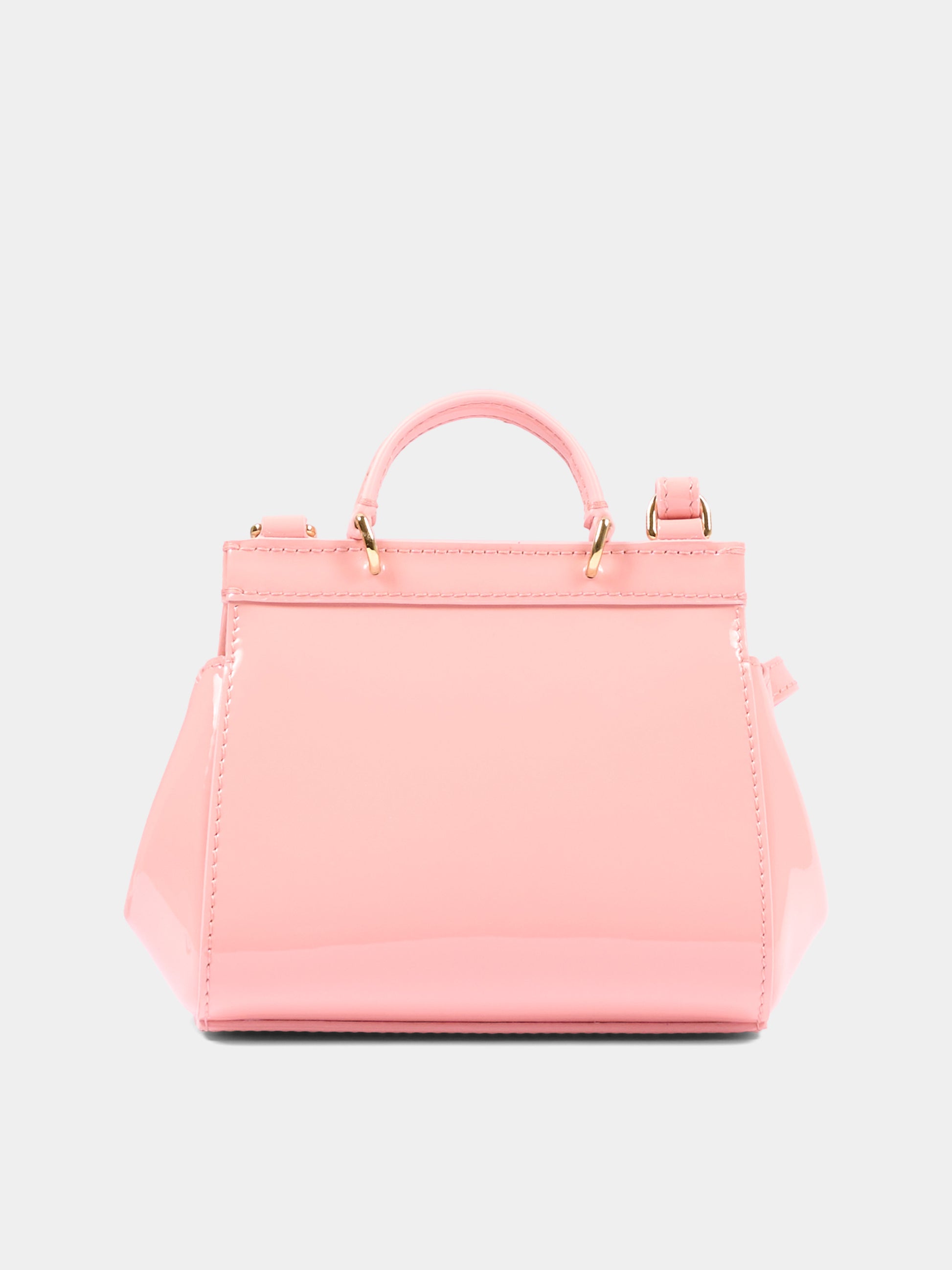 Borsa rosa Sicily Mini per bambina con logo,Dolce & Gabbana Kids,EB0003 A1067 88438