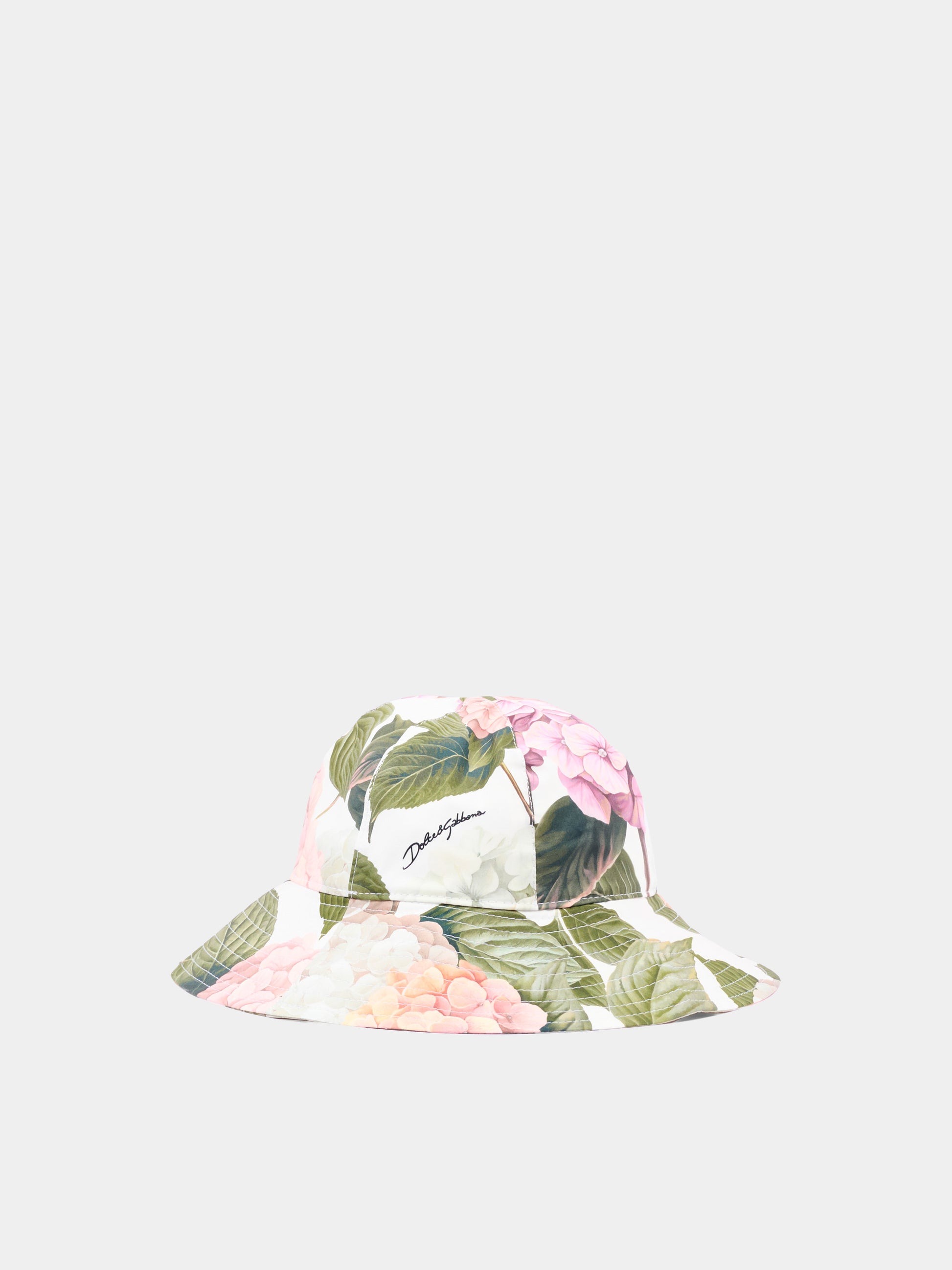 Cappello multicolor floreale per bambina,Dolce & Gabbana Kids,LB4H48 HS5T6 HA5XG