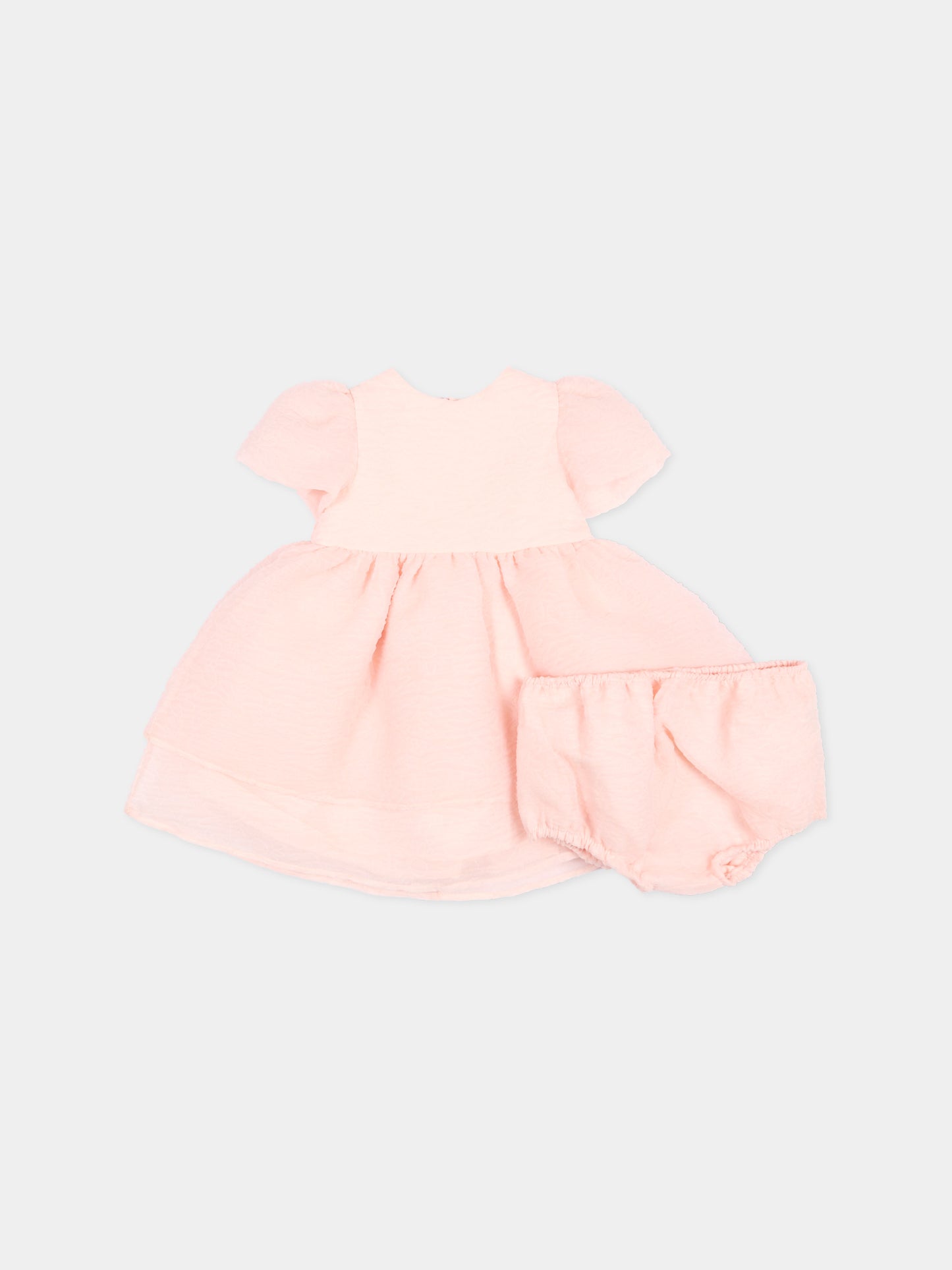 Abito rosa per neonata con culotte,Simonetta,SY1001-O0069 508