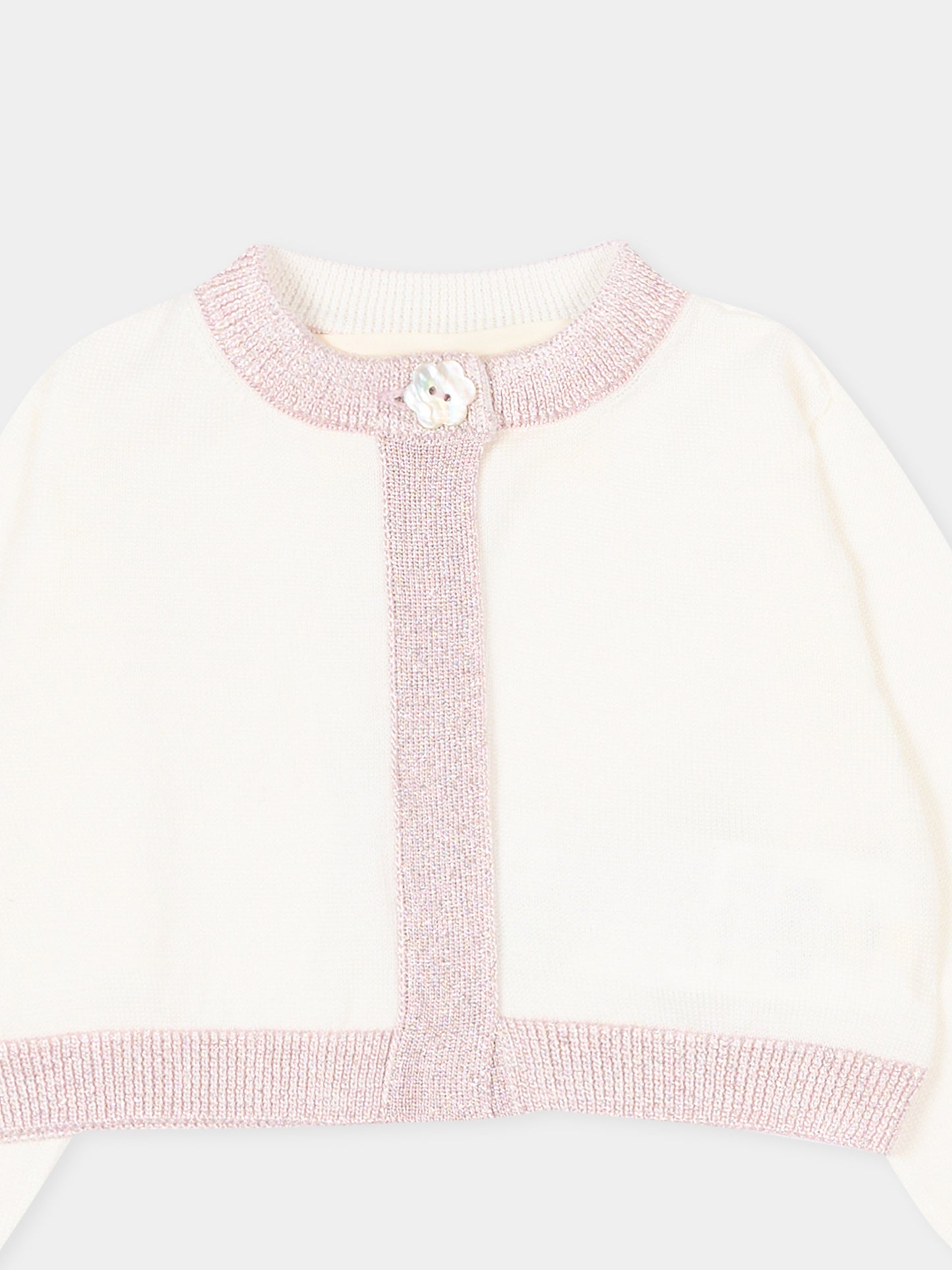 Cardigan avorio per neonata,Simonetta,SY9010-X0018 101RS