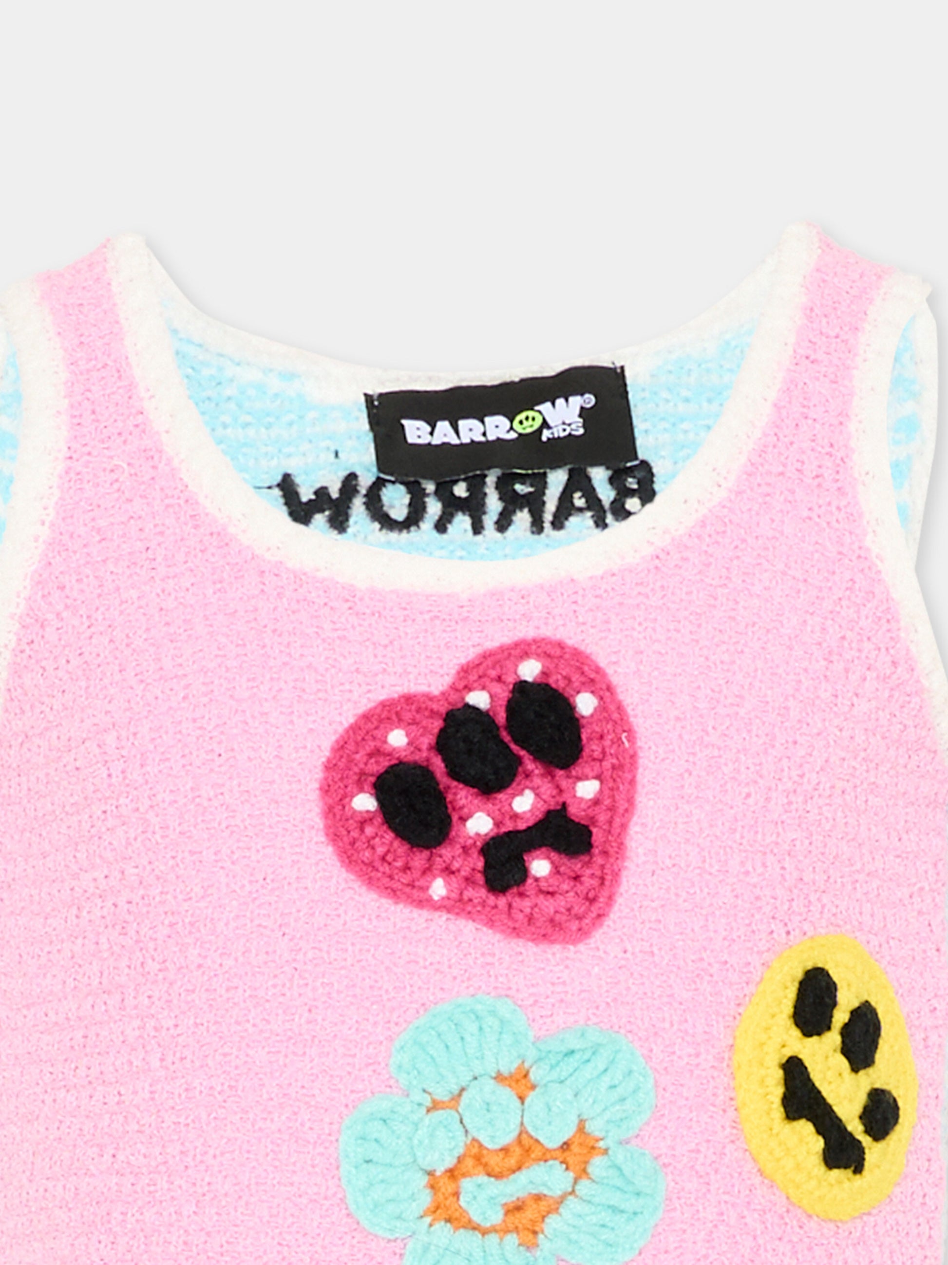 Top multicolor per bambina con motivi pop,Barrow,S6BKJGTO121 140