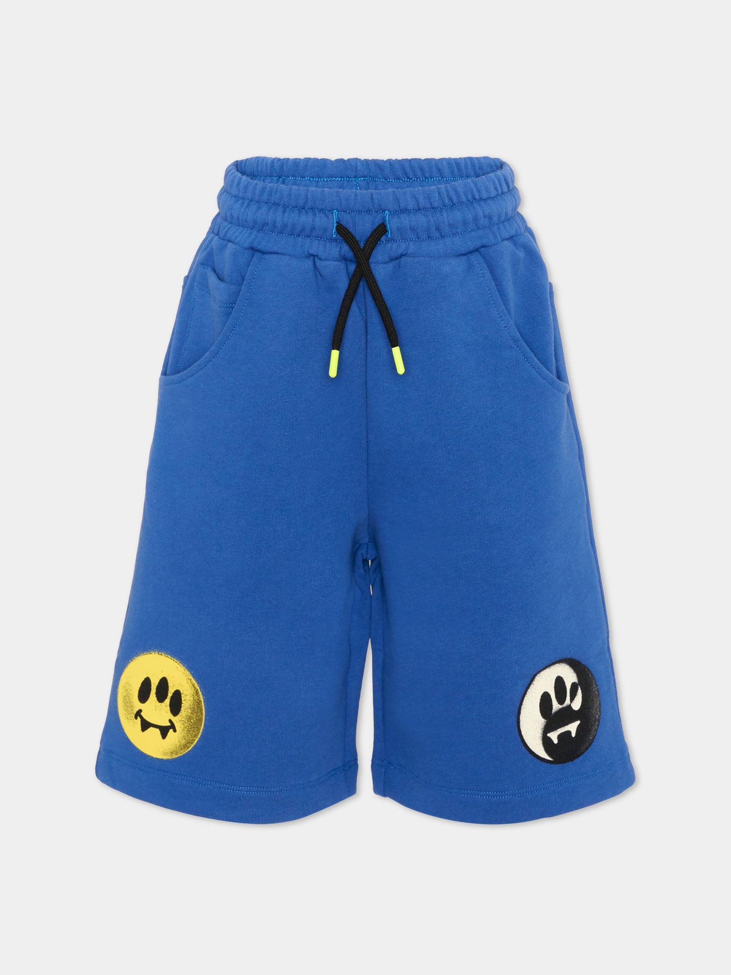 Shorts sportivi blu per bambino con smile,Barrow,S6BKJUBE046 BW310