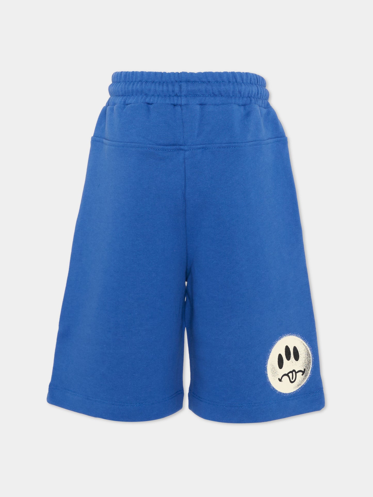 Shorts sportivi blu per bambino con smile,Barrow,S6BKJUBE046 BW310