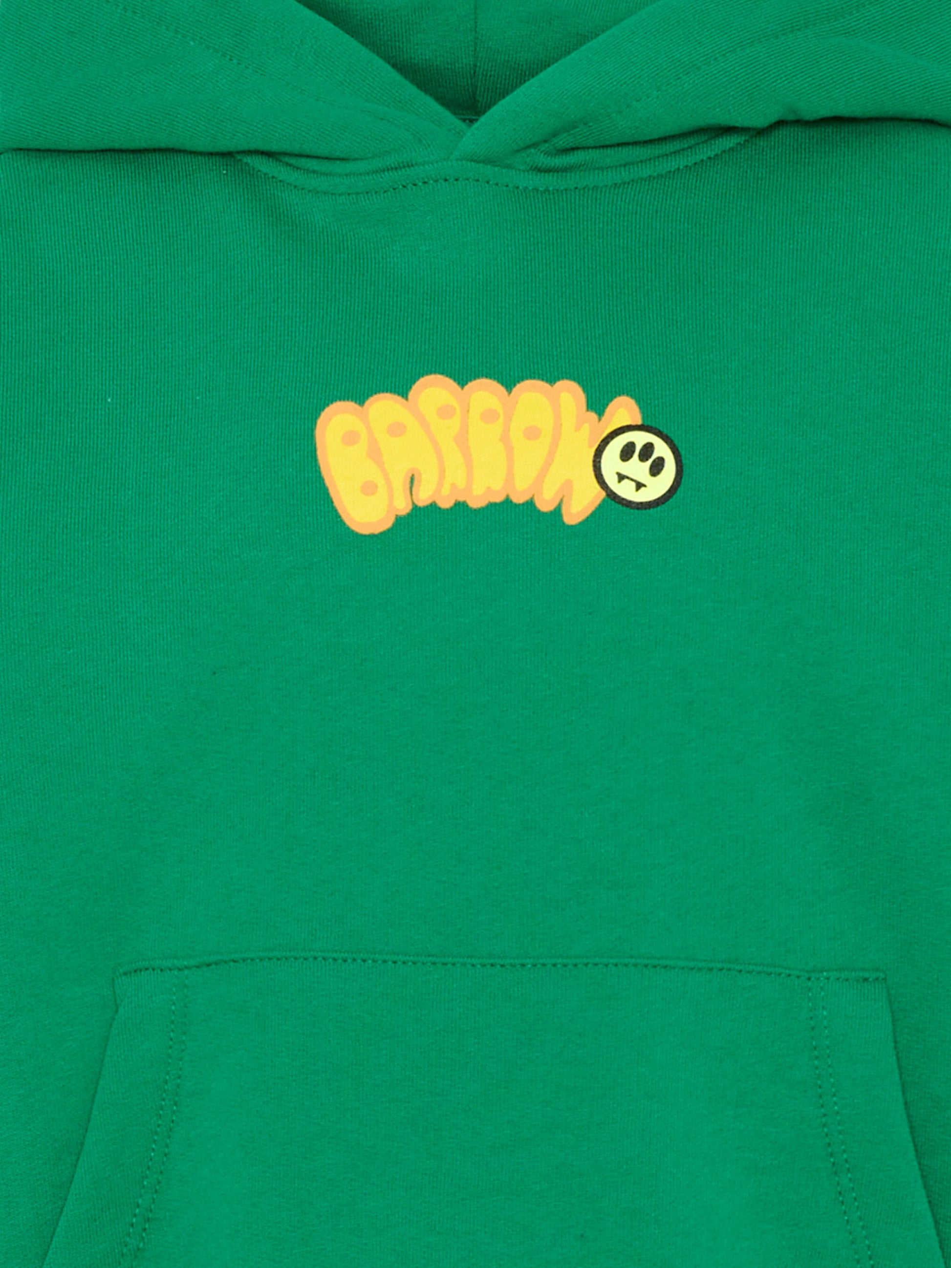 Felpa verde Barrow per bambini con logo,Barrow,S6BKJUHS002 080