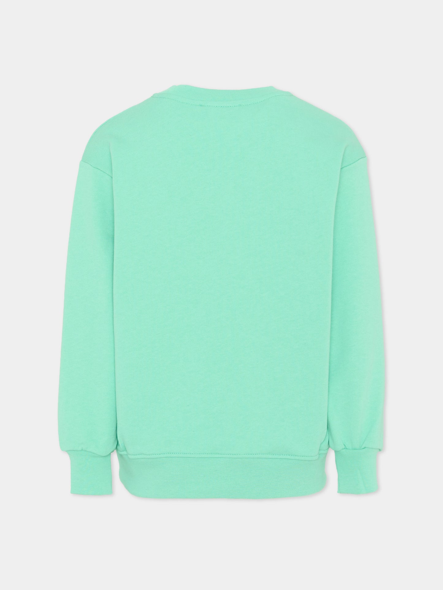 Felpa verde per bambini con orsetto,Barrow,S6BKJUSW005 087