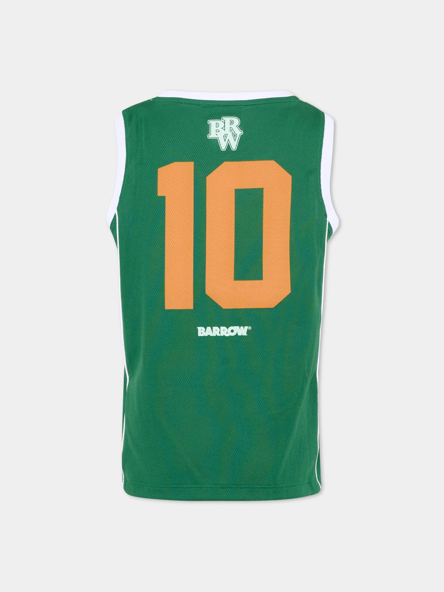 Canotta verde per bambino con logo,Barrow,S6BKJUTA109 080