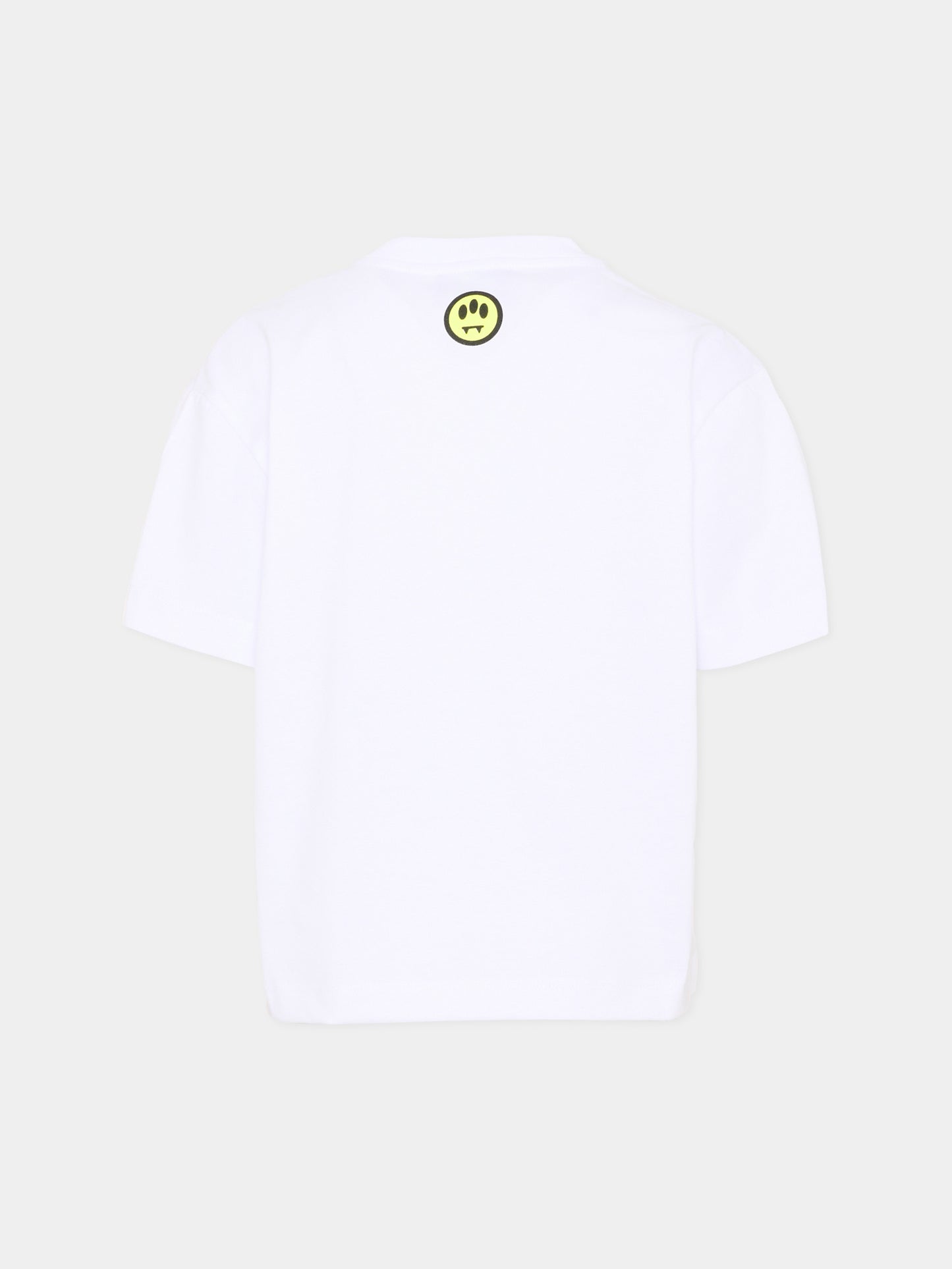 T-Shirt bianca per bambino con stampa orsetto,Barrow,S6BKJUTH065 002