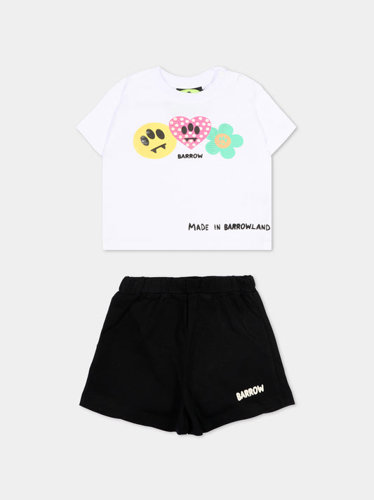 Completo sportivo multicolor per neonata con stampe pop,Barrow,S6BKNGTR198 002/13