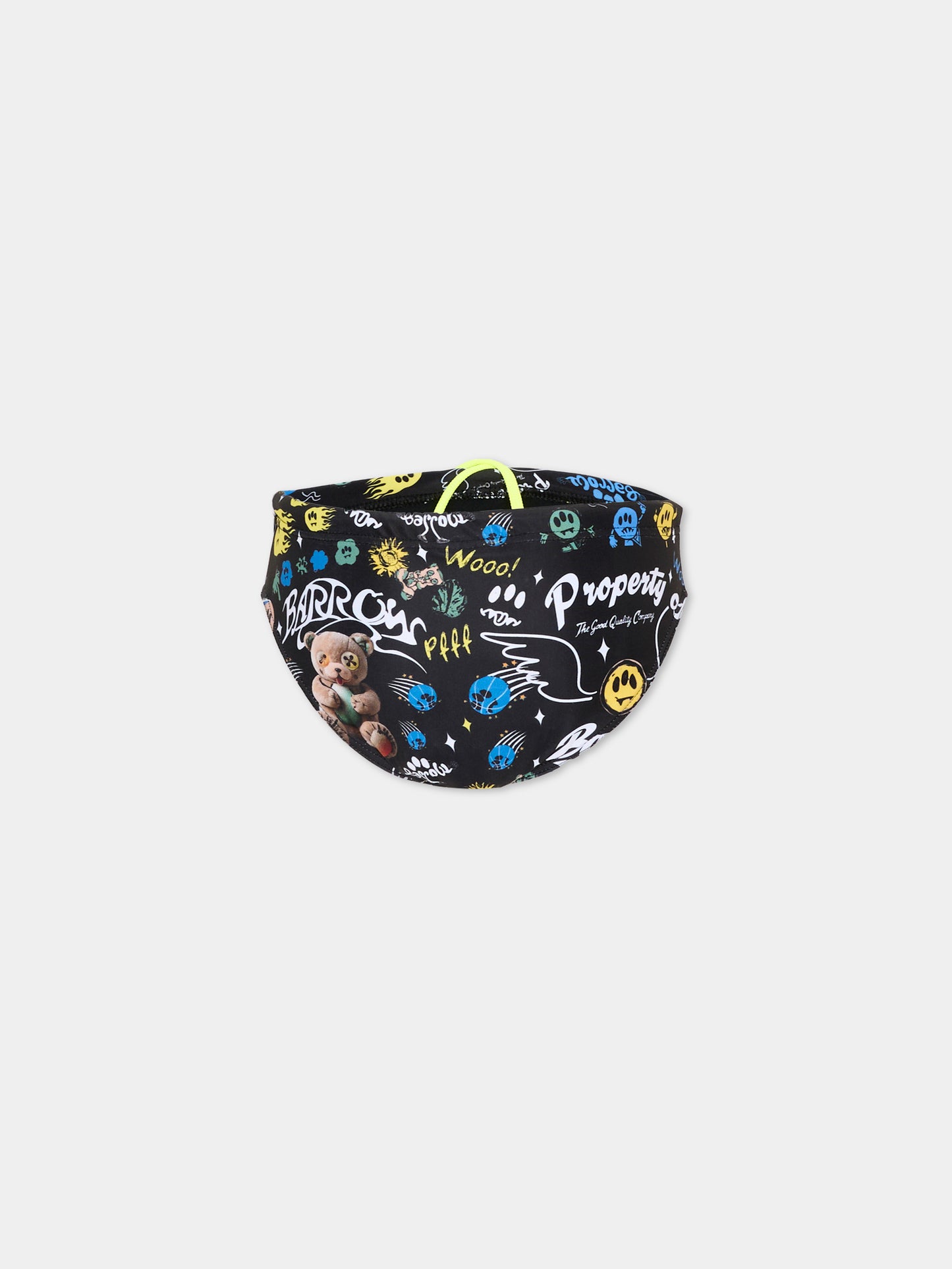 Slip mare nero per bambino stampa logo,Barrow,S6BKJBSS223 110