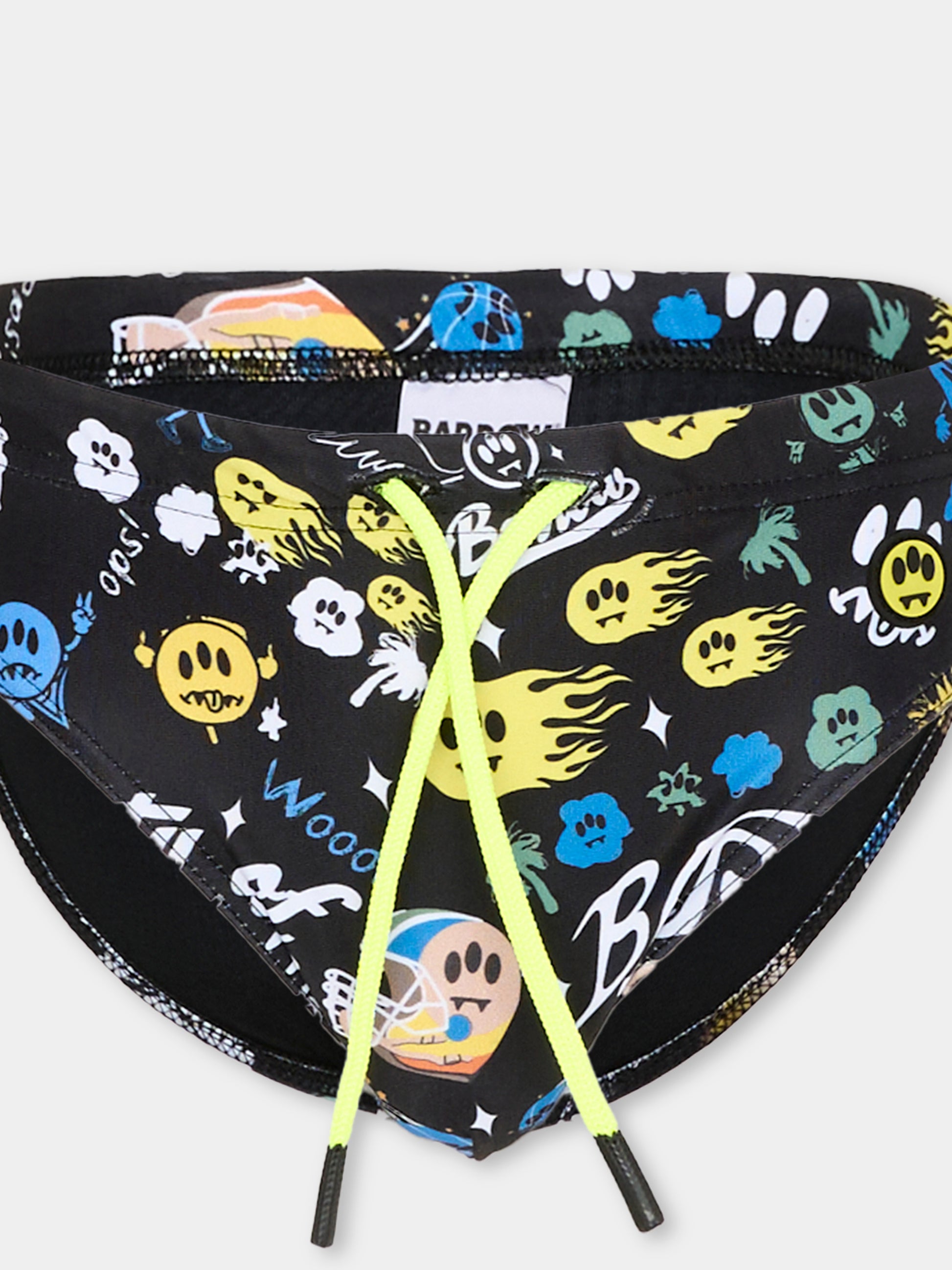 Slip mare nero per bambino stampa logo,Barrow,S6BKJBSS223 110