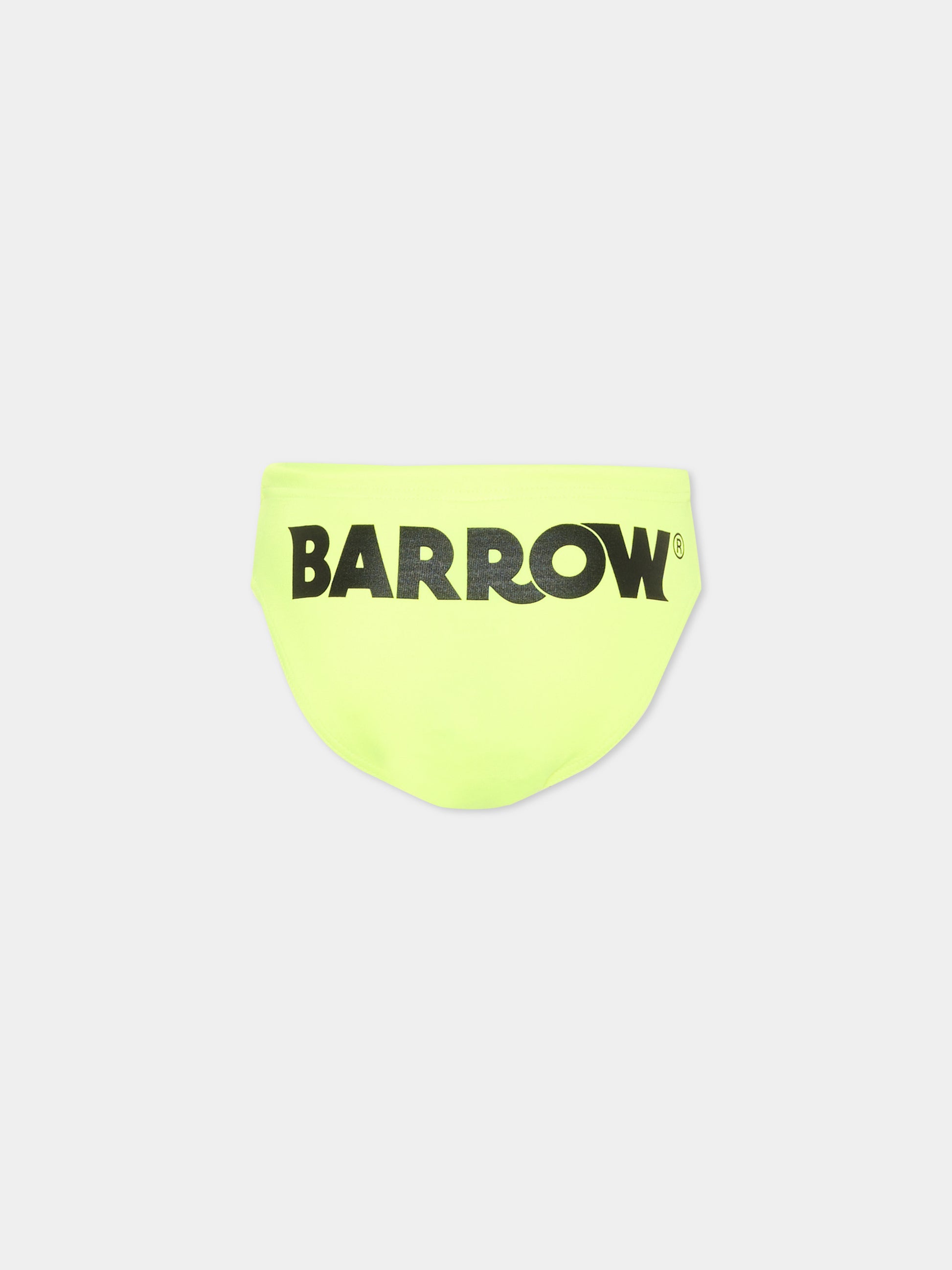 Slip mare giallo per bambino con logo,Barrow,S6BKJBSS224 023