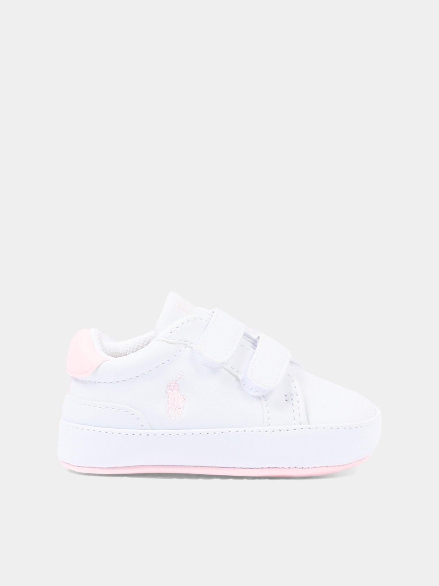 Sneakers bianche per neonati con Polo Pony,Ralph Lauren Kids,RL100733
