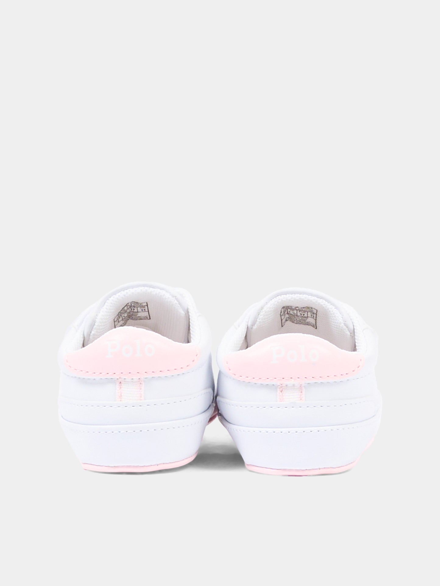Sneakers bianche per neonati con Polo Pony,Ralph Lauren Kids,RL100733