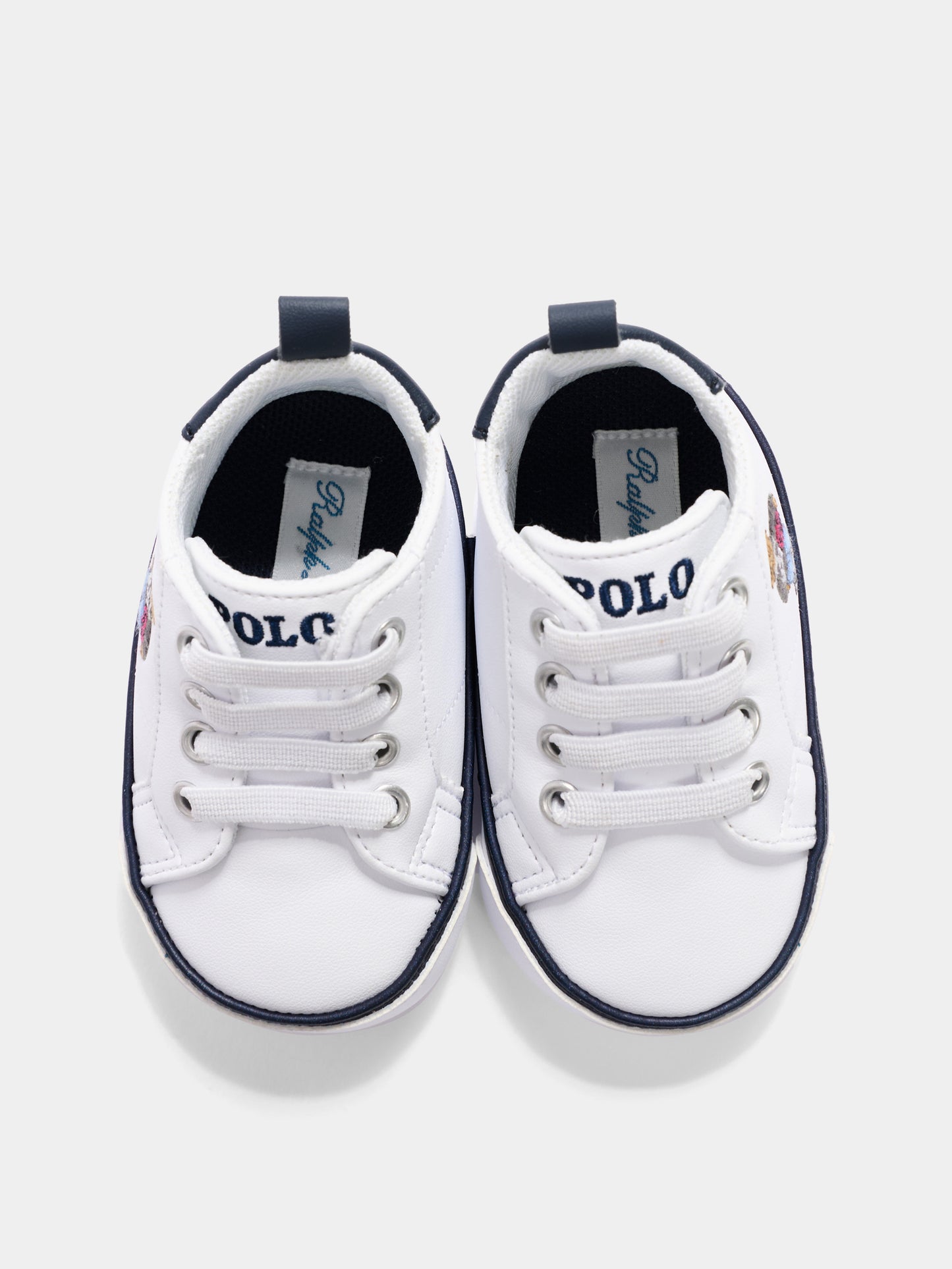 Sneakers bianche Polo Bear per neonati,Ralph Lauren Kids,RL06180101