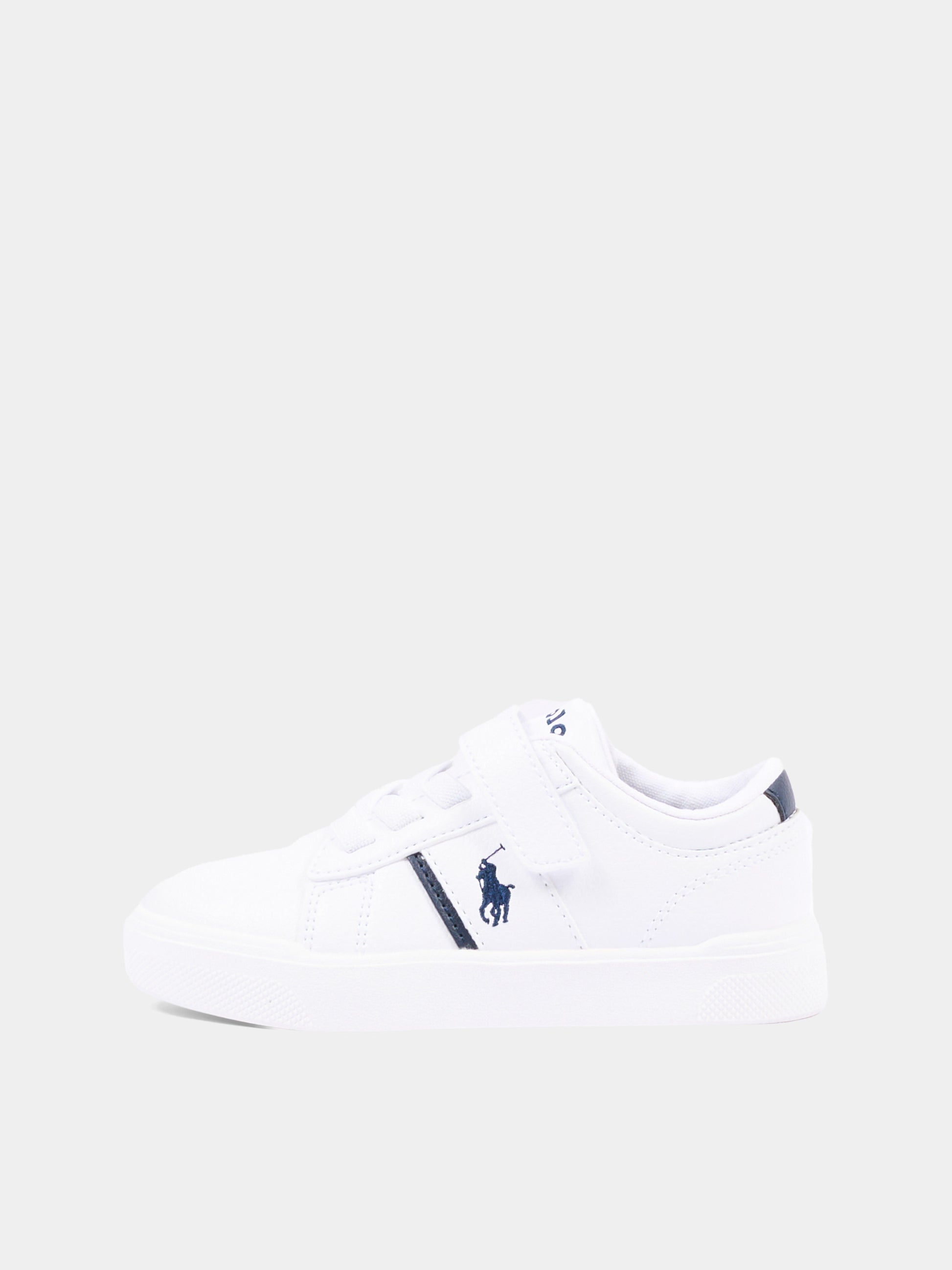 Sneakers bianche per bambino con Polo Pony,Ralph Lauren Kids,RL01172100