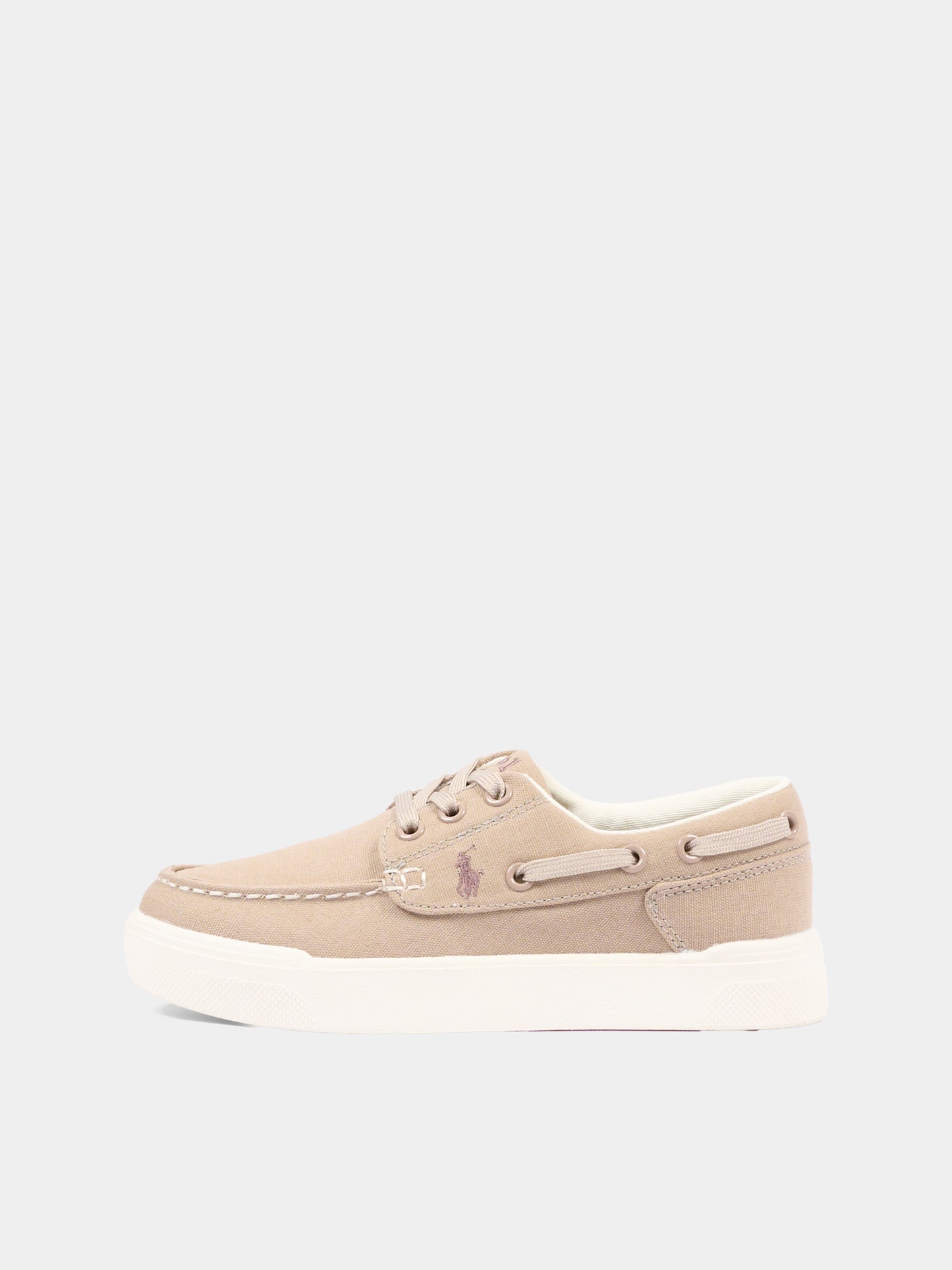 Mocassini beige per bambino con Polo Pony,Ralph Lauren Kids,RL04220256