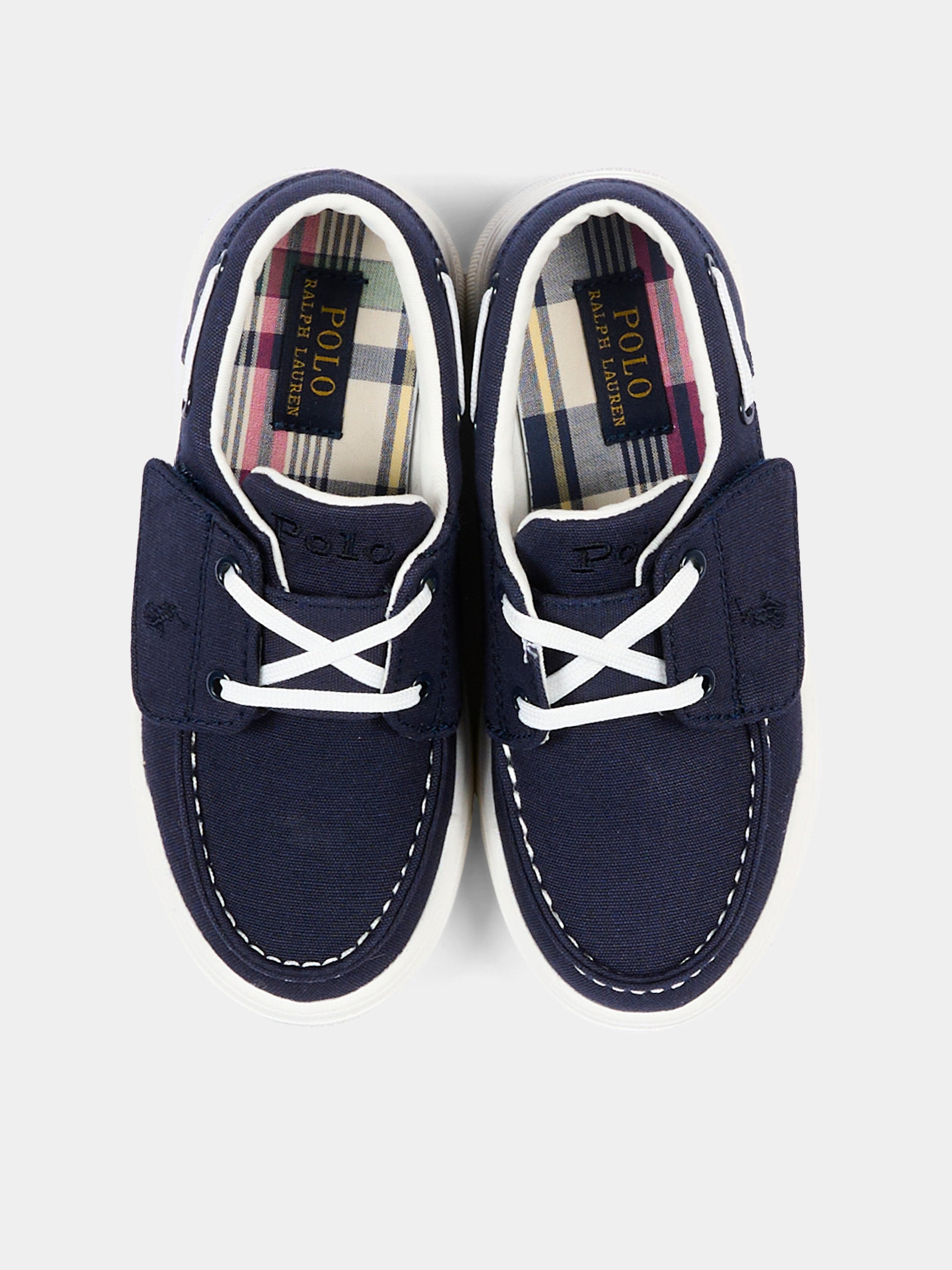 Mocassini blu per bambino con Polo Pony,Ralph Lauren Kids,RL04223411