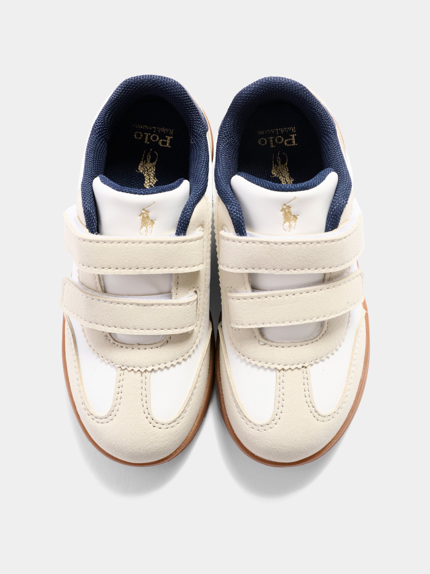 Sneakers bianche per bambini con Polo Pony,Ralph Lauren Kids,RL04949103