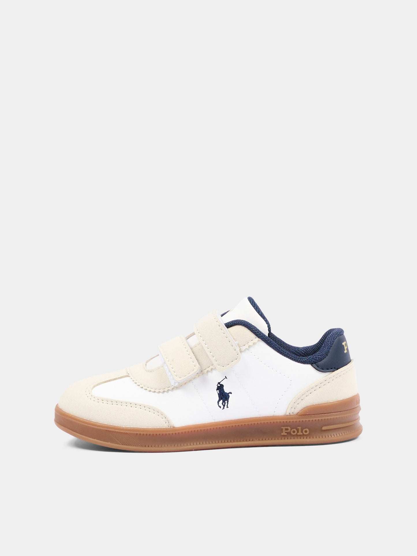 Sneakers bianche per bambini con Polo Pony,Ralph Lauren Kids,RL04949103