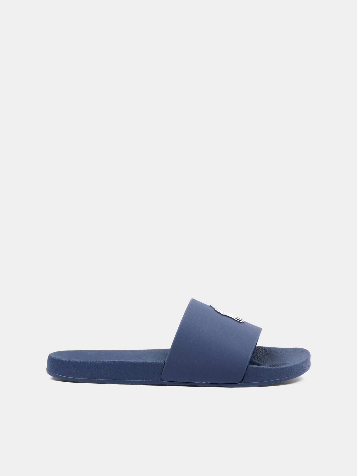 Ciabatte blu per bambino con logo Pony,Ralph Lauren Kids,RL04957410