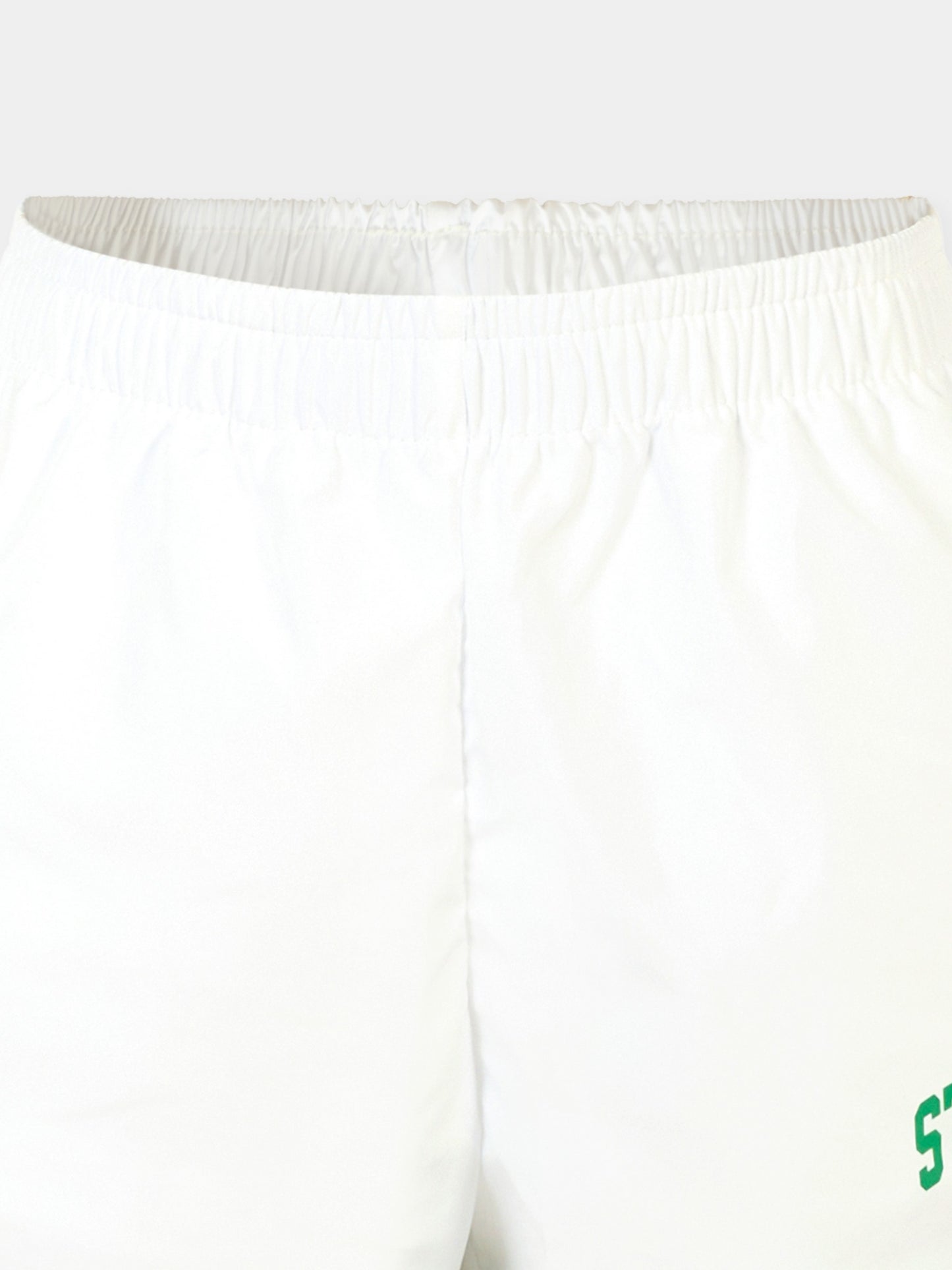 Shorts bianchi per bambina con logo verde,Mc2 Saint Barth,FRC0002 03937H