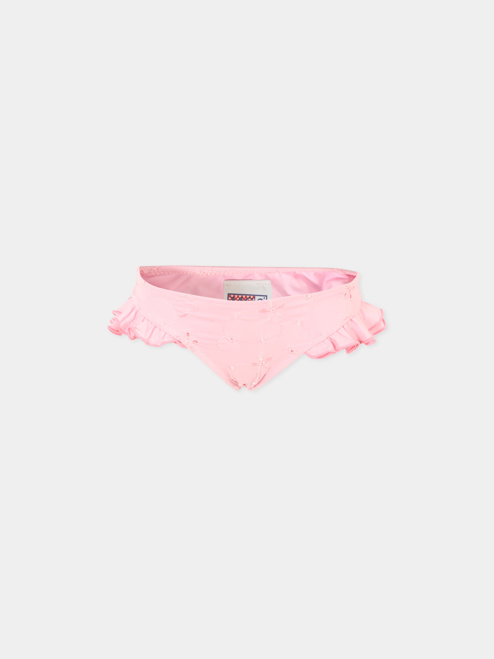 Slip mare rosa per bambina con patch,Mc2 Saint Barth,KELL001 01217H
