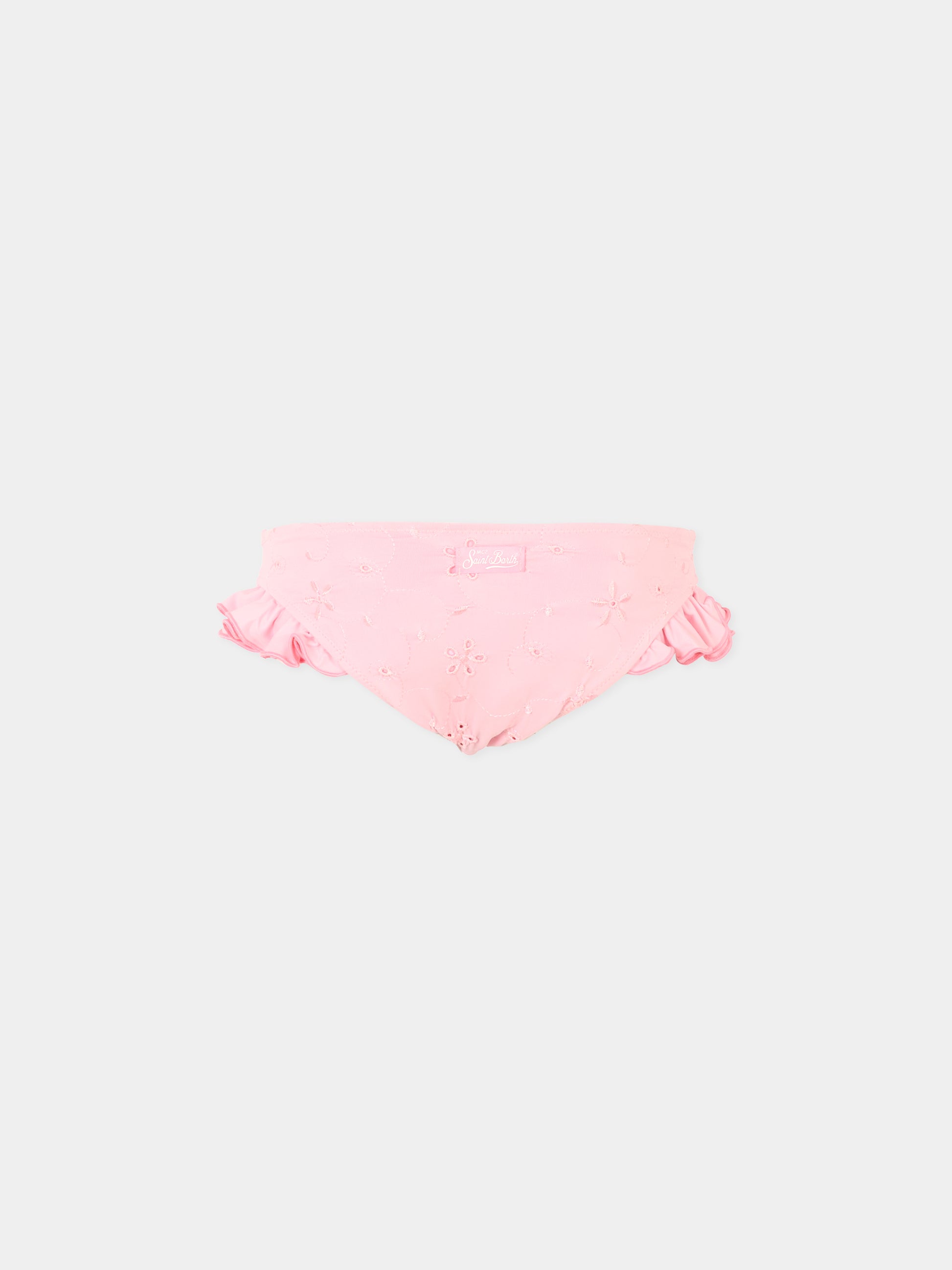 Slip mare rosa per bambina con patch,Mc2 Saint Barth,KELL001 01217H