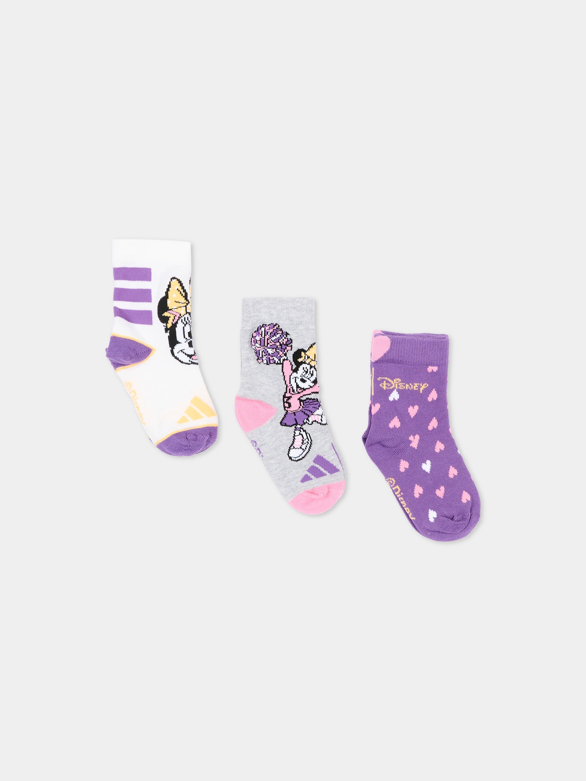 Calzini multicolor per bambina con Minnie,Adidas,KA9878