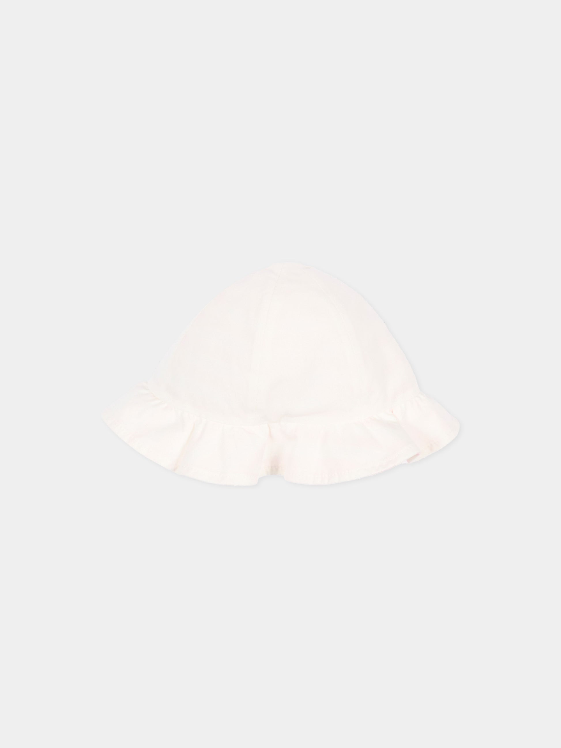 Cloche rosa per neonata reversibile con logo,Moncler Kids,L1951 3B00007 M9773 P05